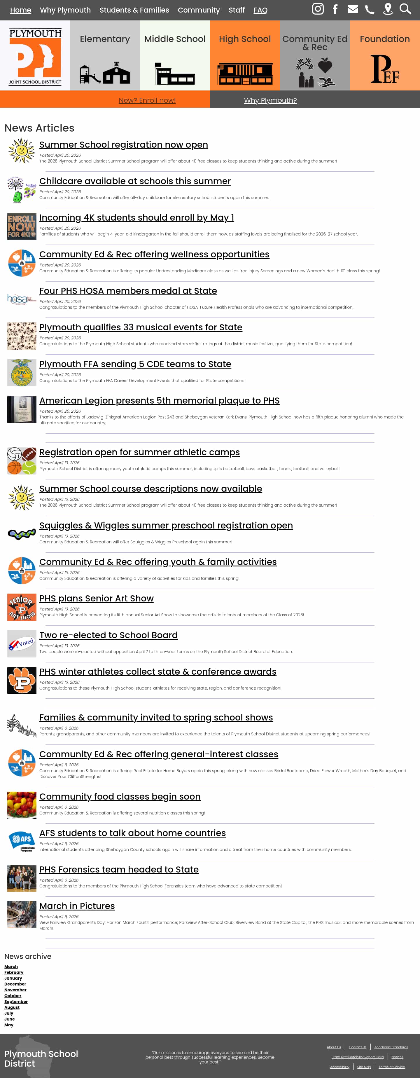 Latest website image capture