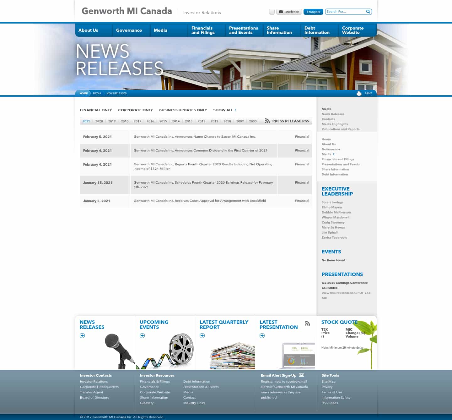 Latest website image capture