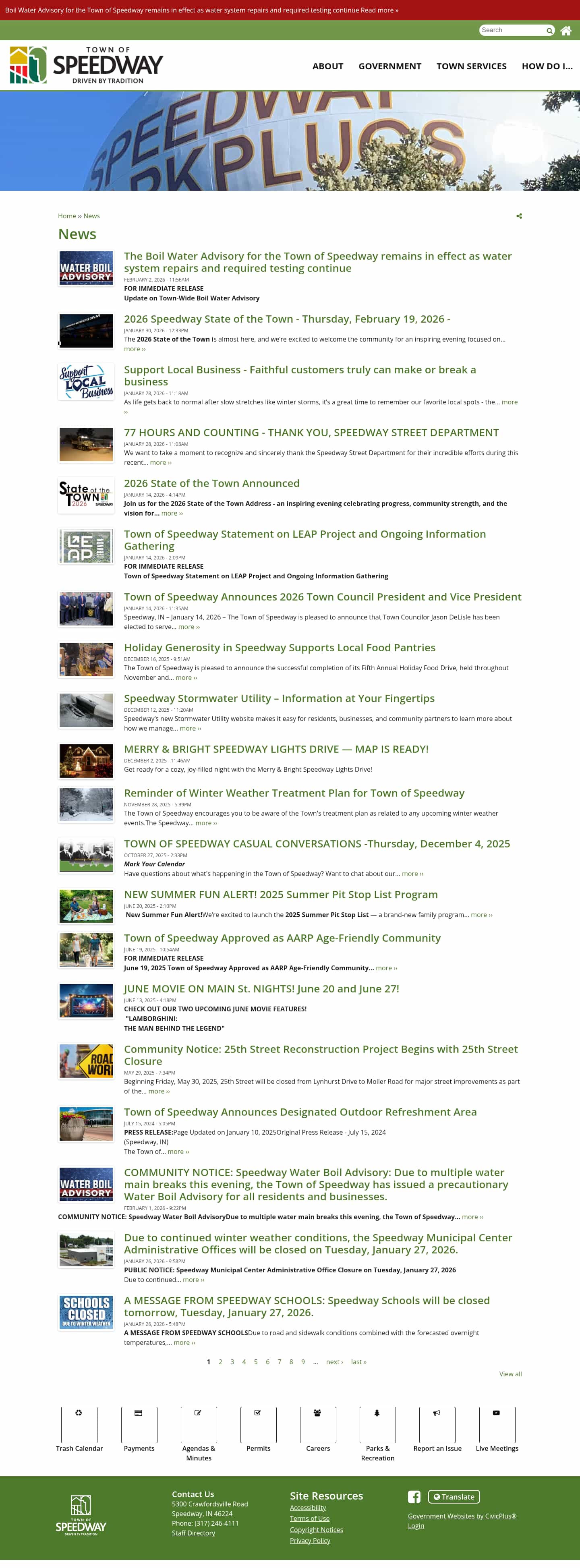 Latest website image capture