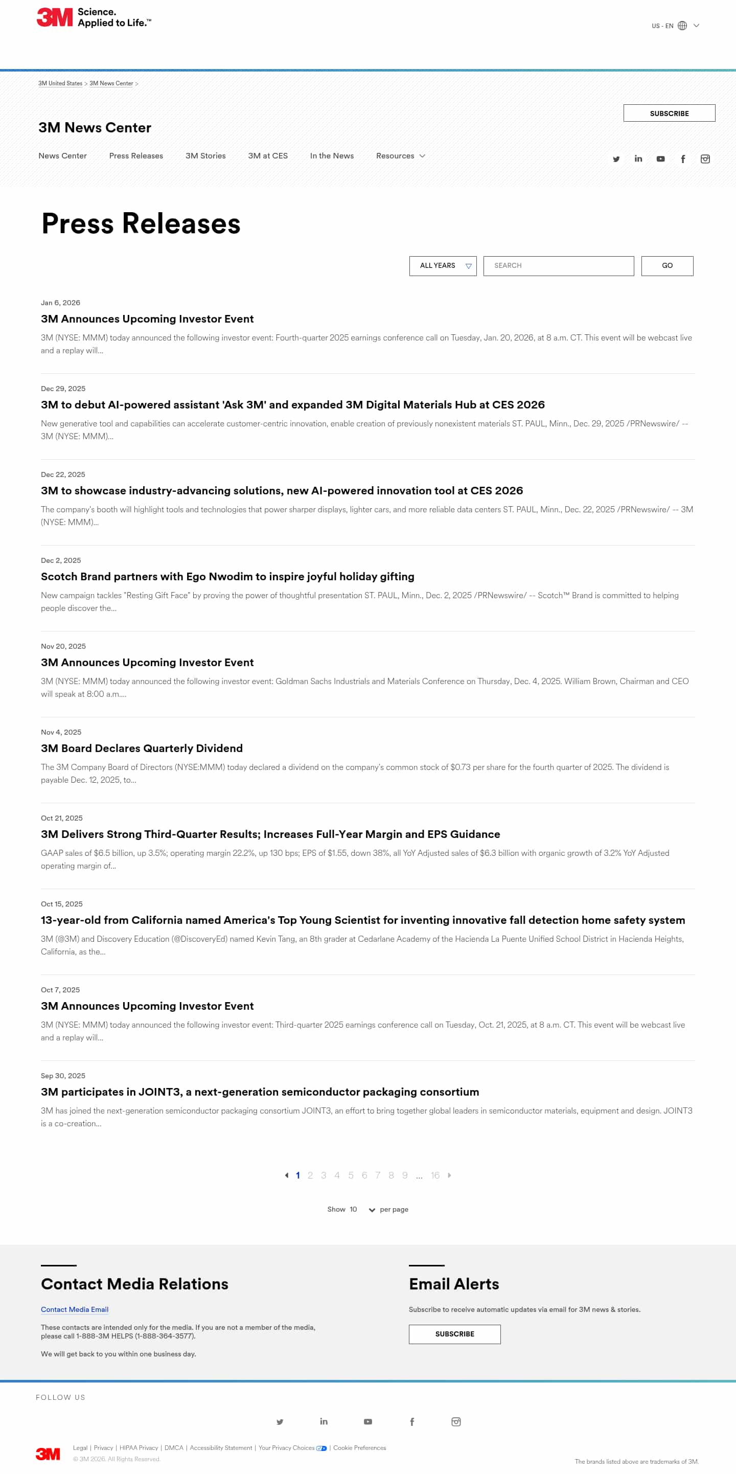 Latest website image capture