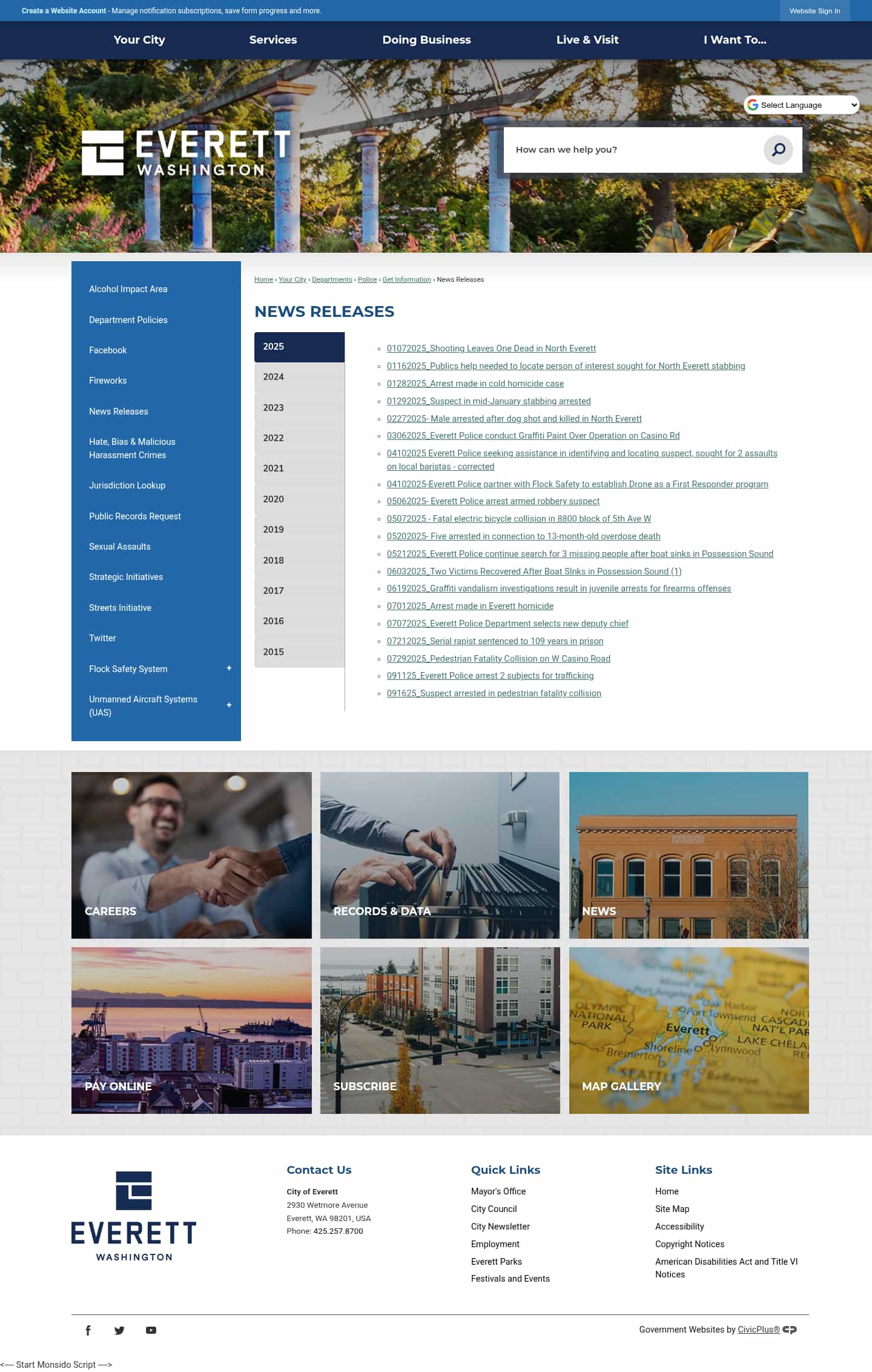 Latest website image capture