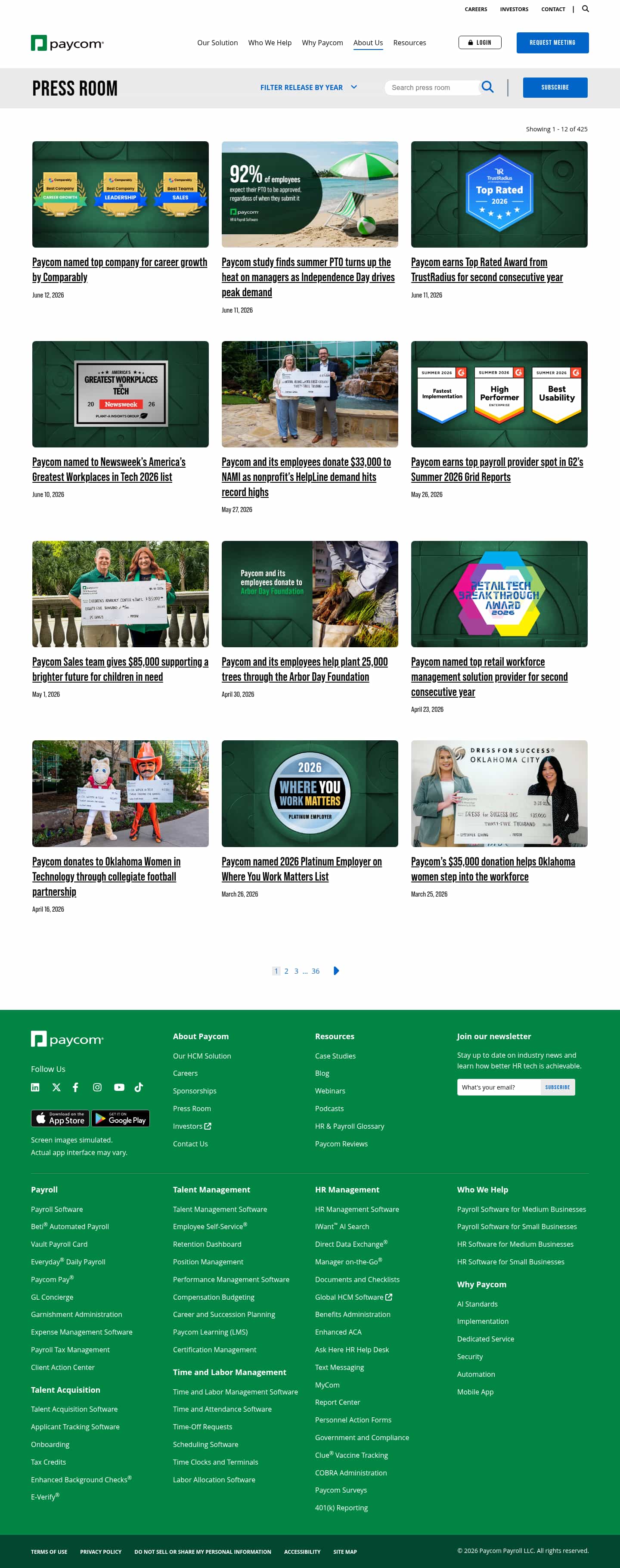 Latest website image capture