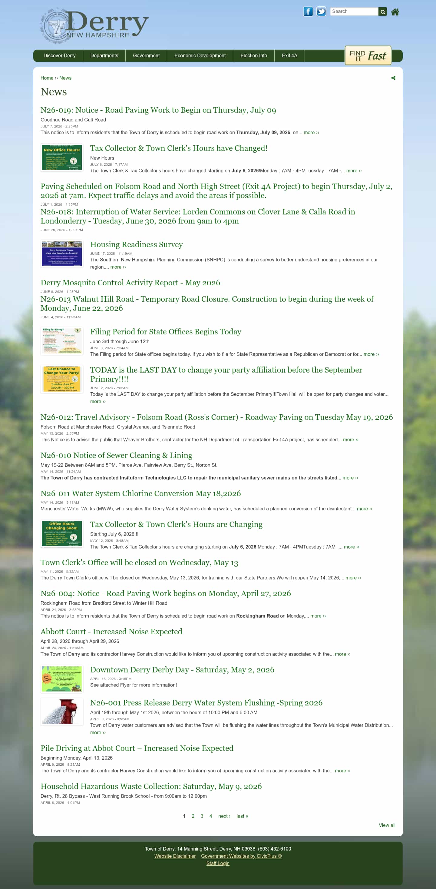 Latest website image capture