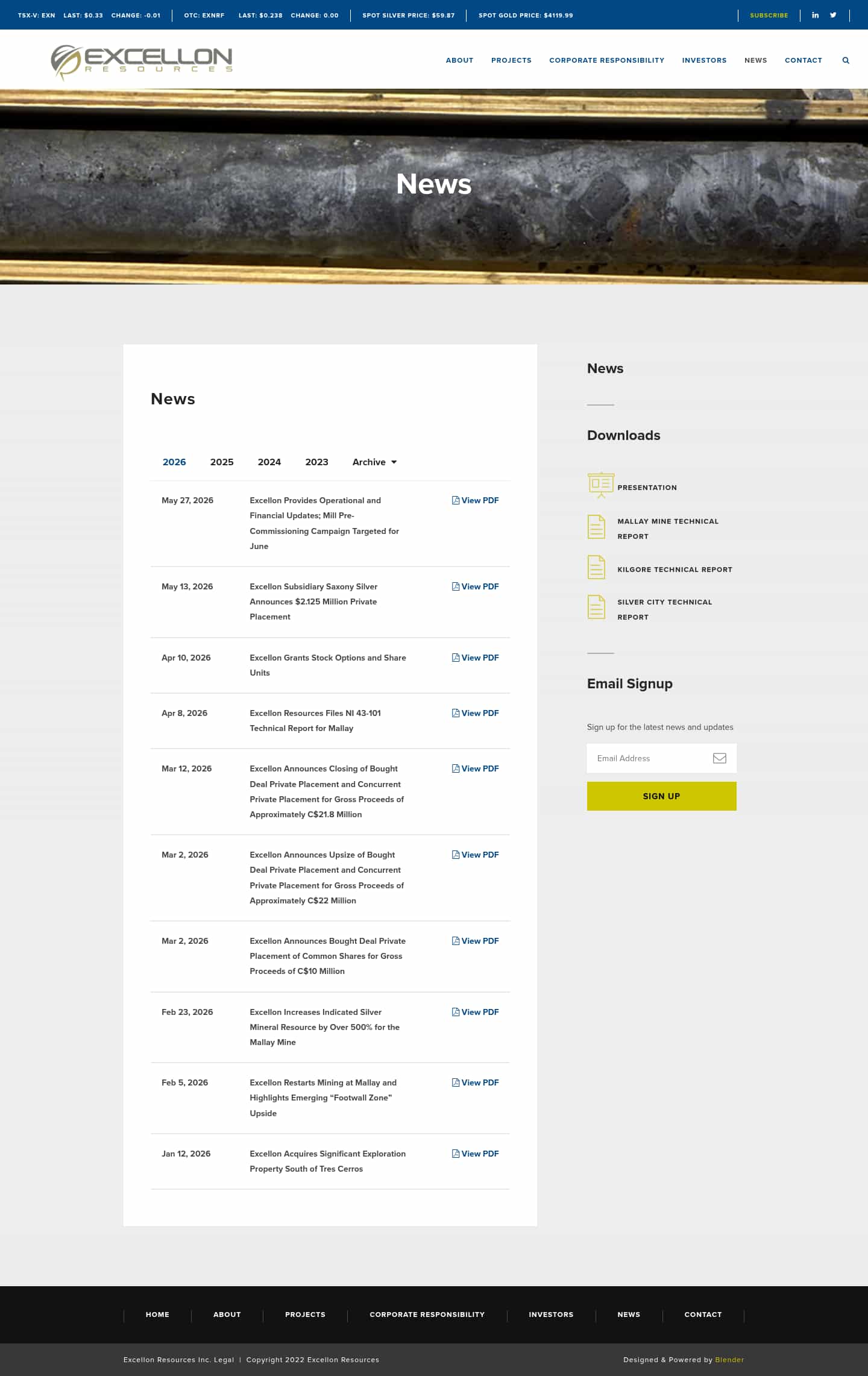 Latest website image capture
