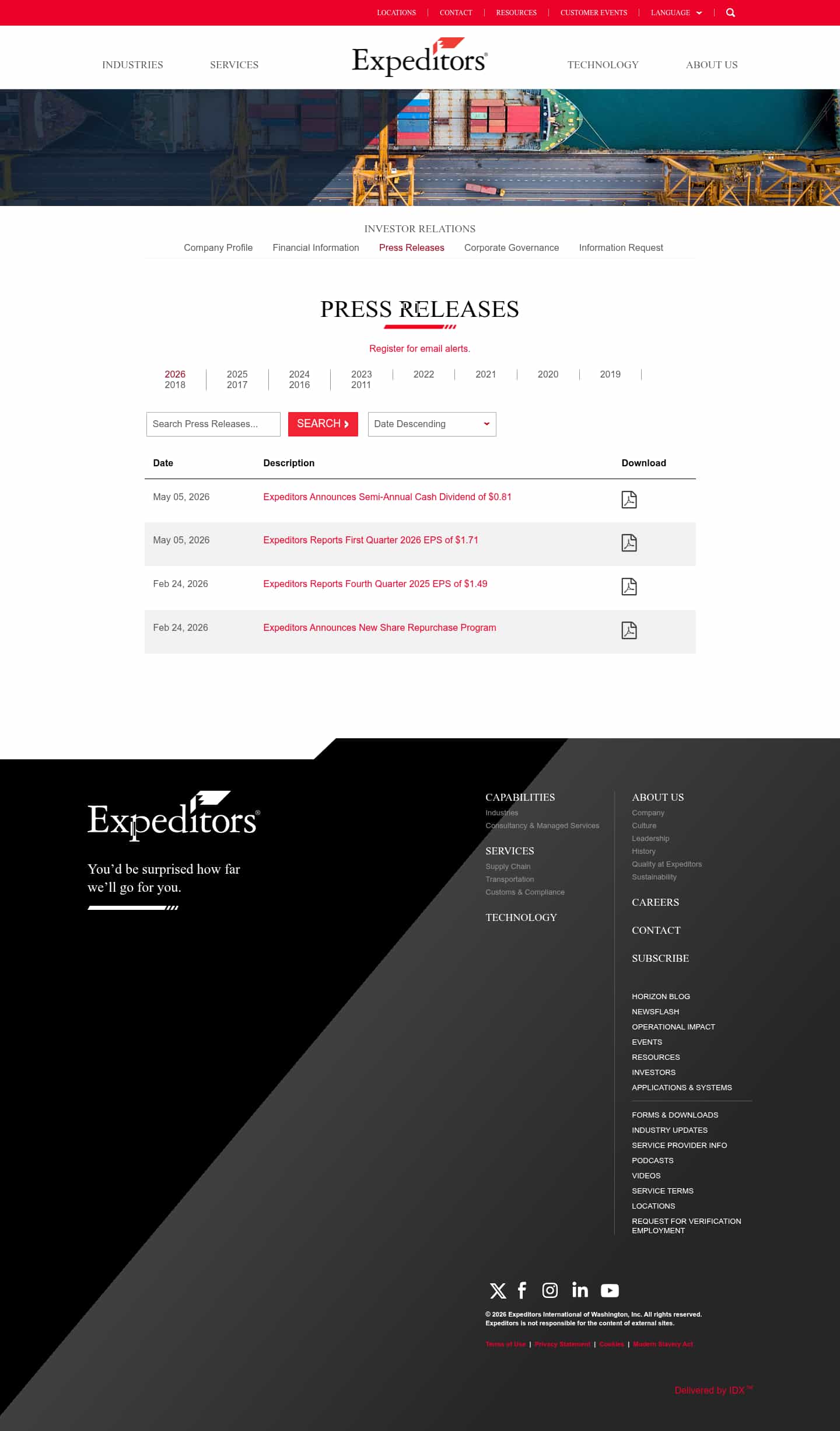 Latest website image capture