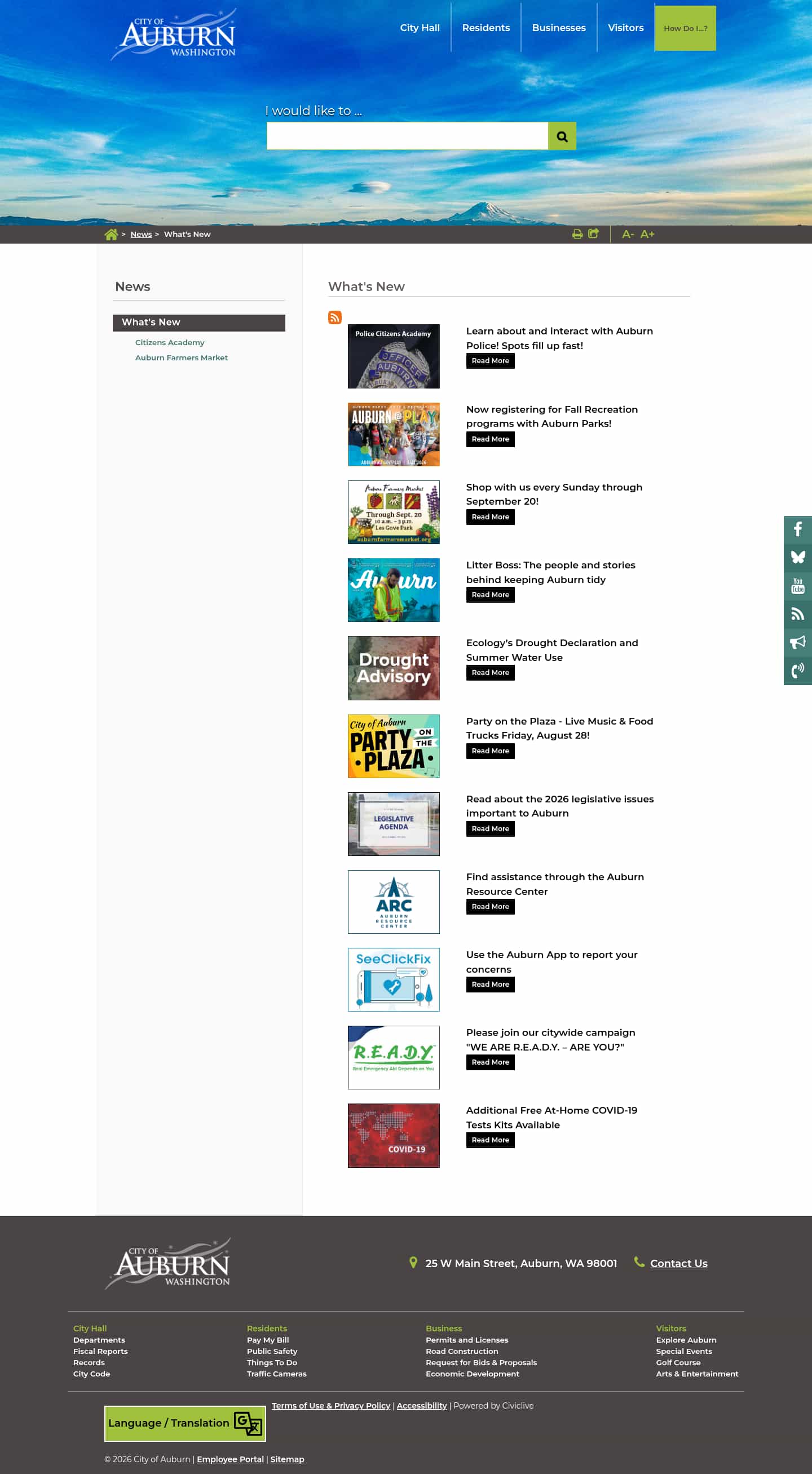 Latest website image capture