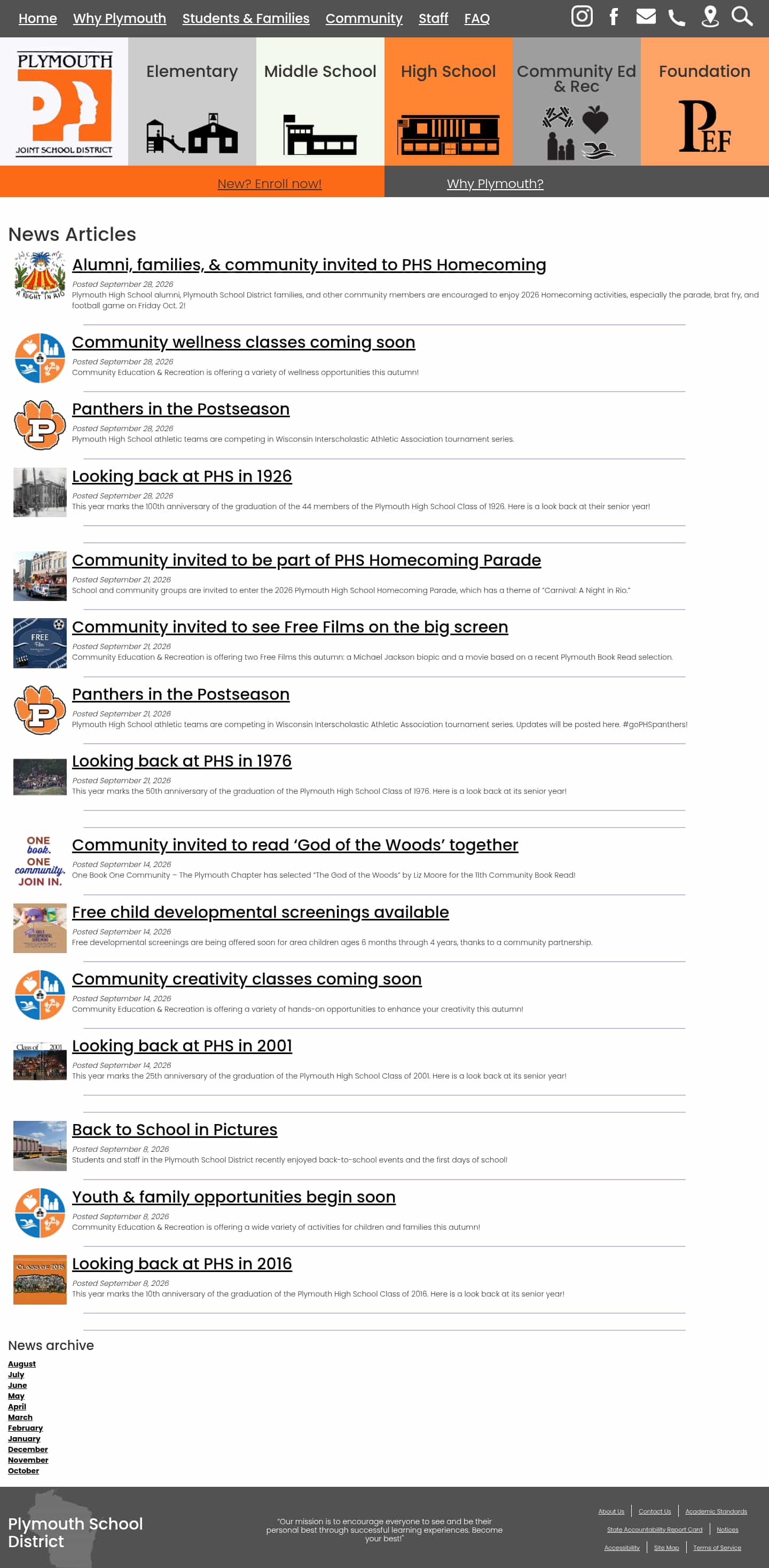 Latest website image capture