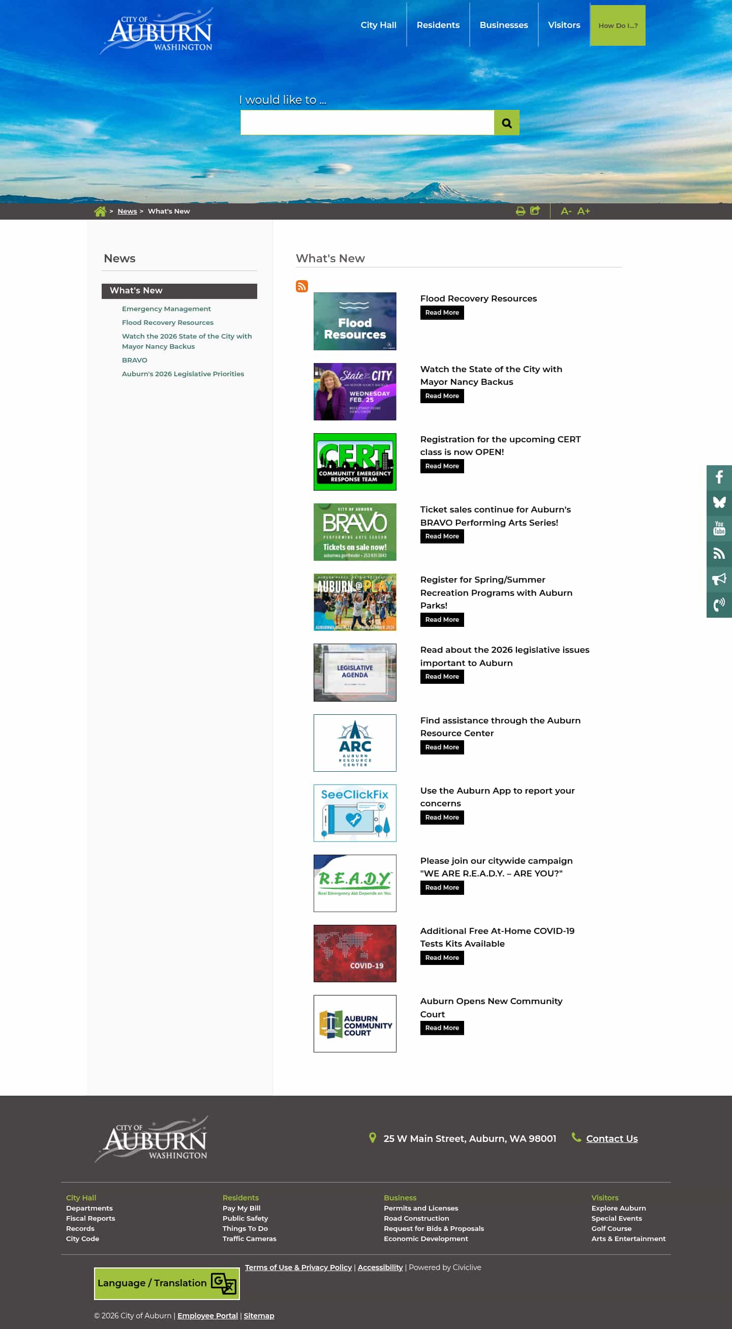 Latest website image capture