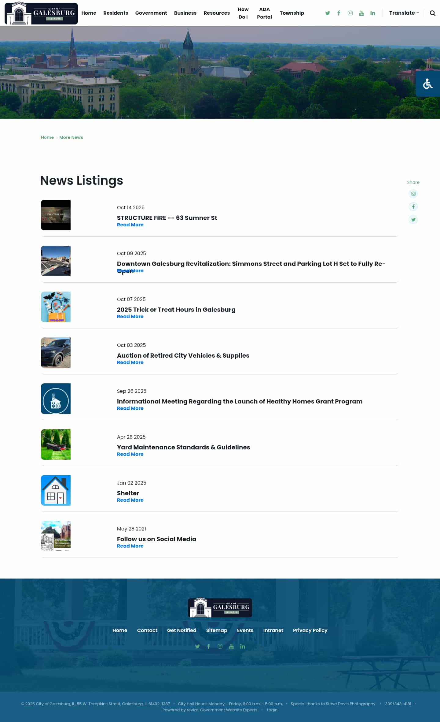 Latest website image capture