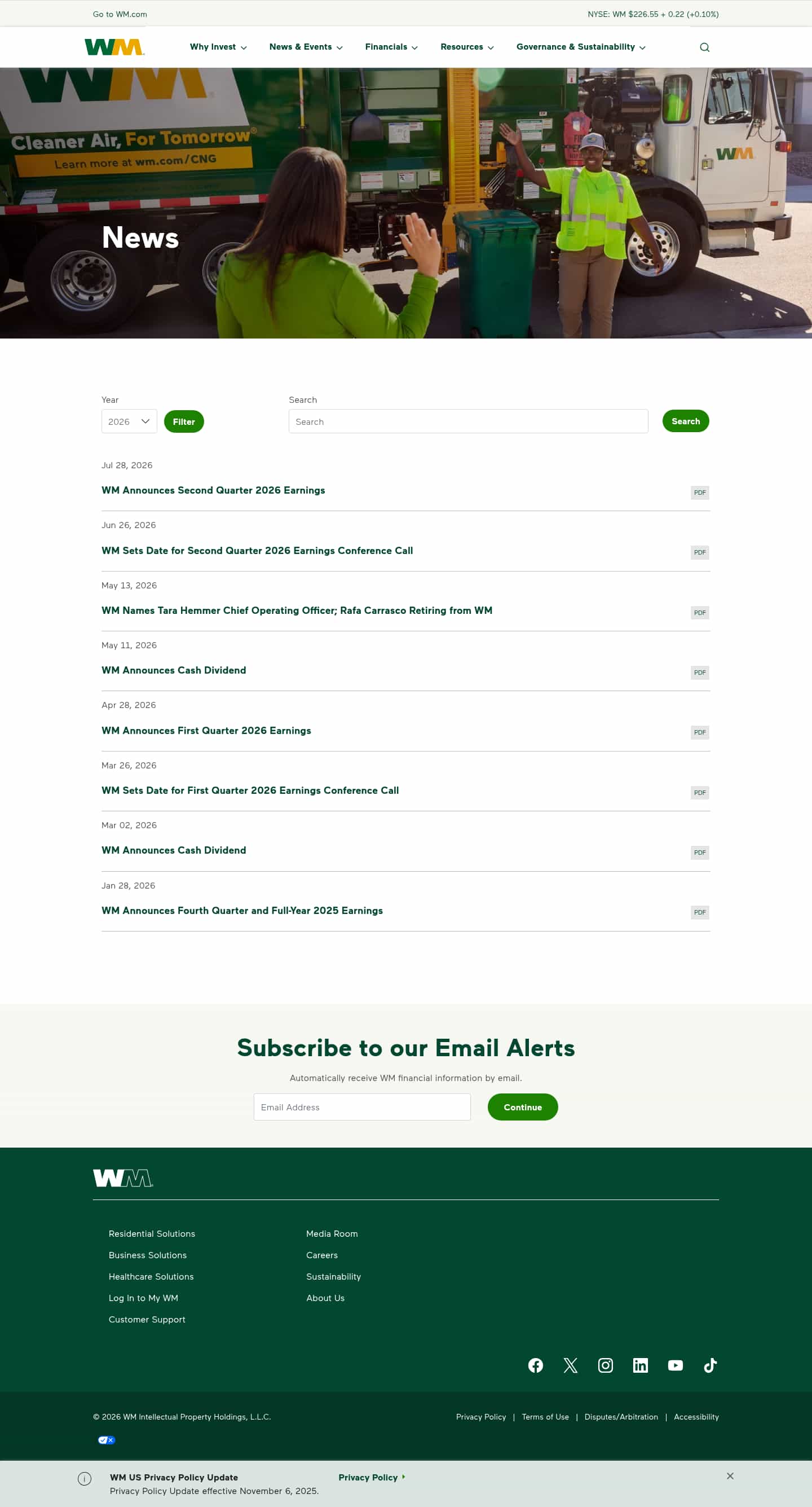 Latest website image capture