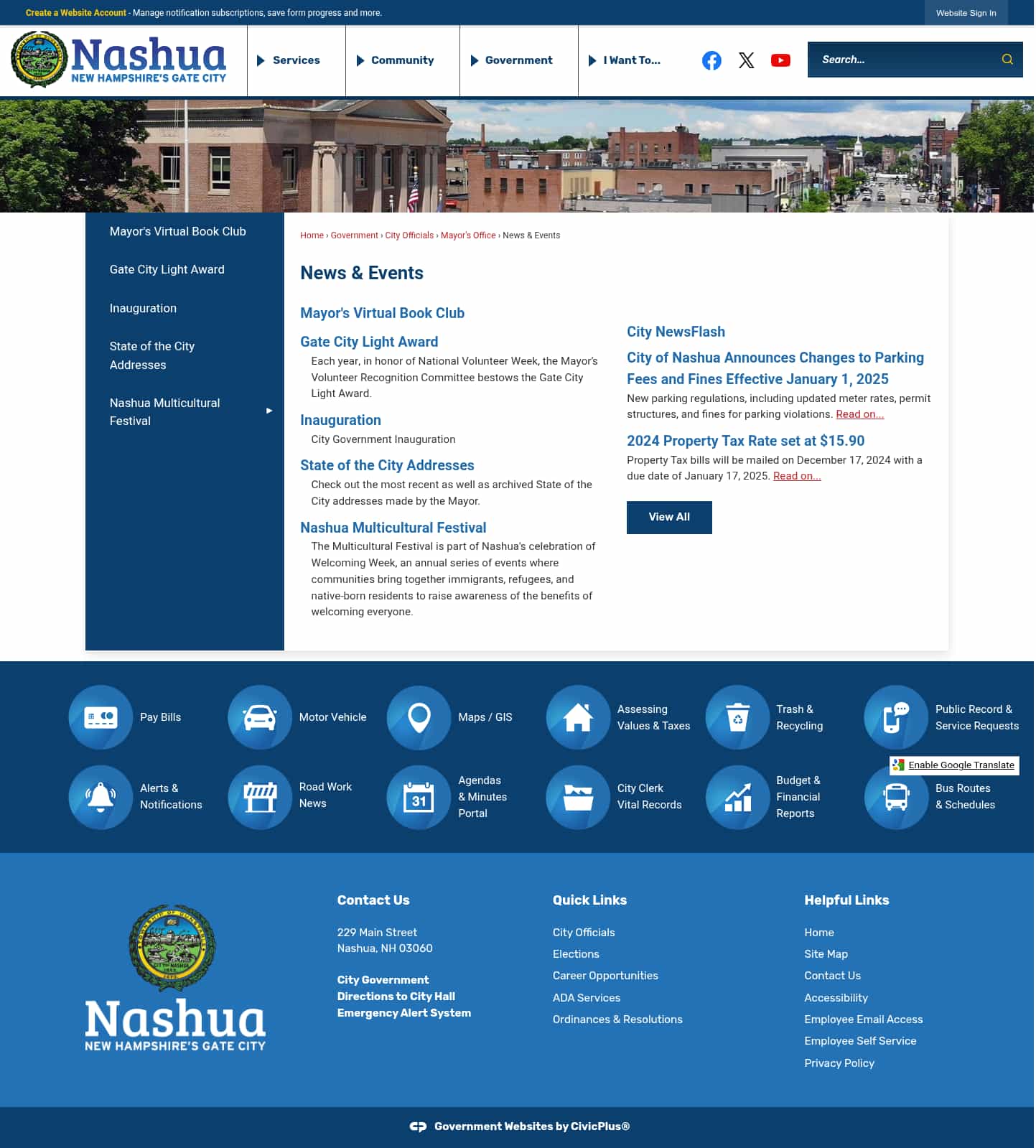 Latest website image capture