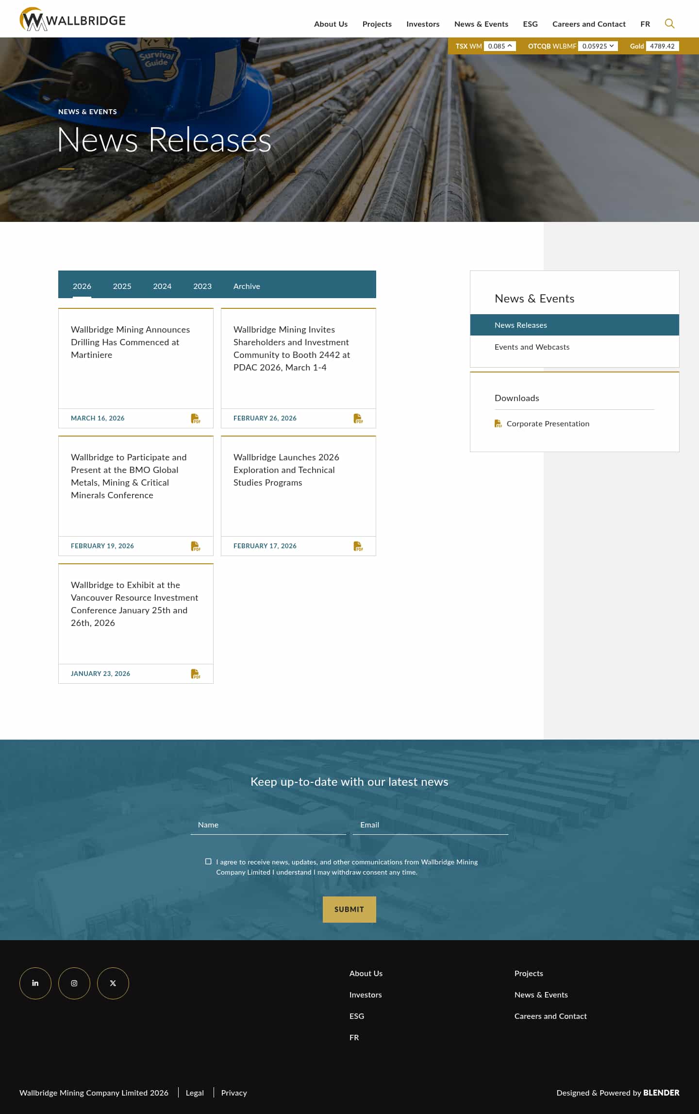 Latest website image capture