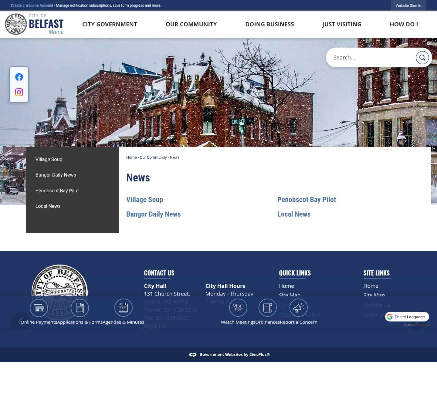 Latest website image capture
