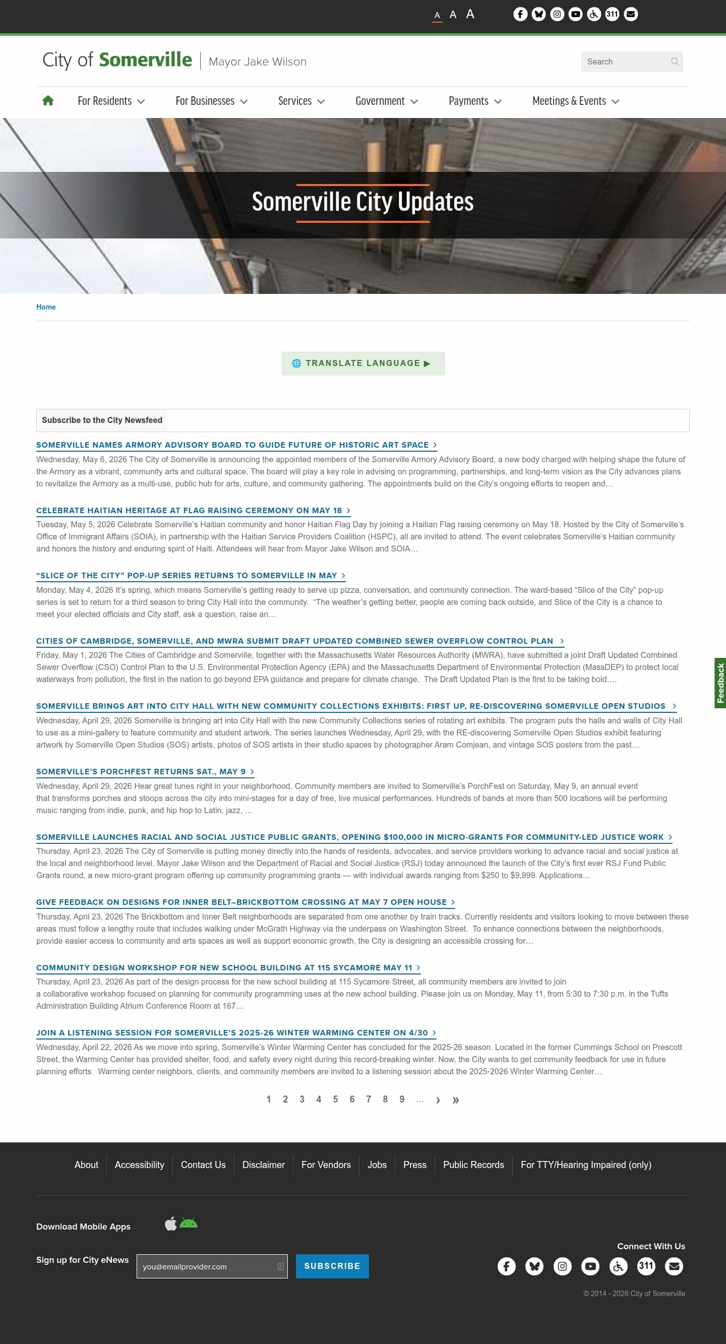 Latest website image capture