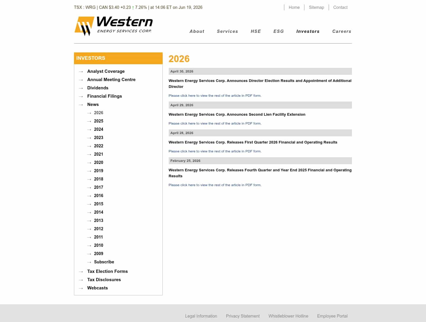 Latest website image capture