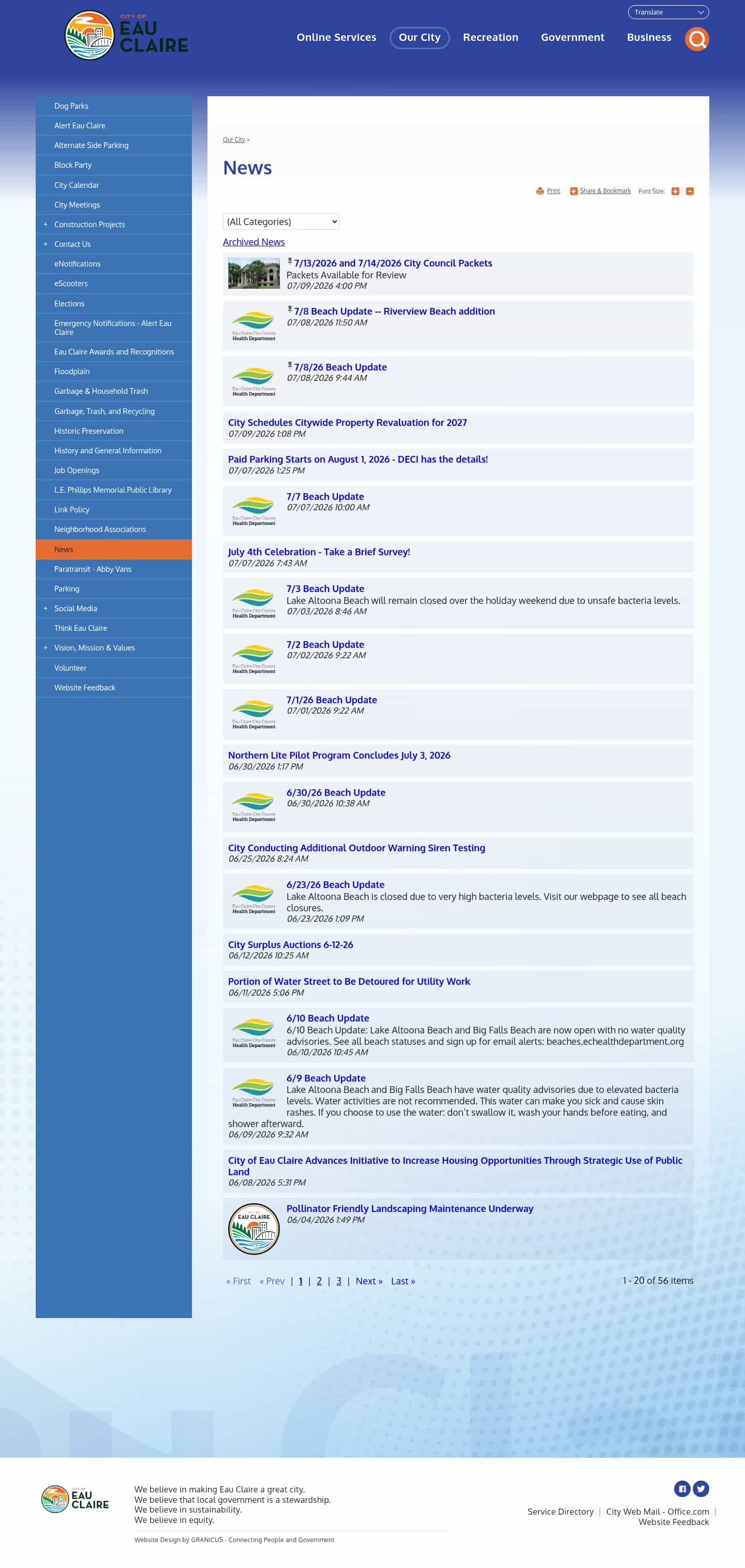 Latest website image capture