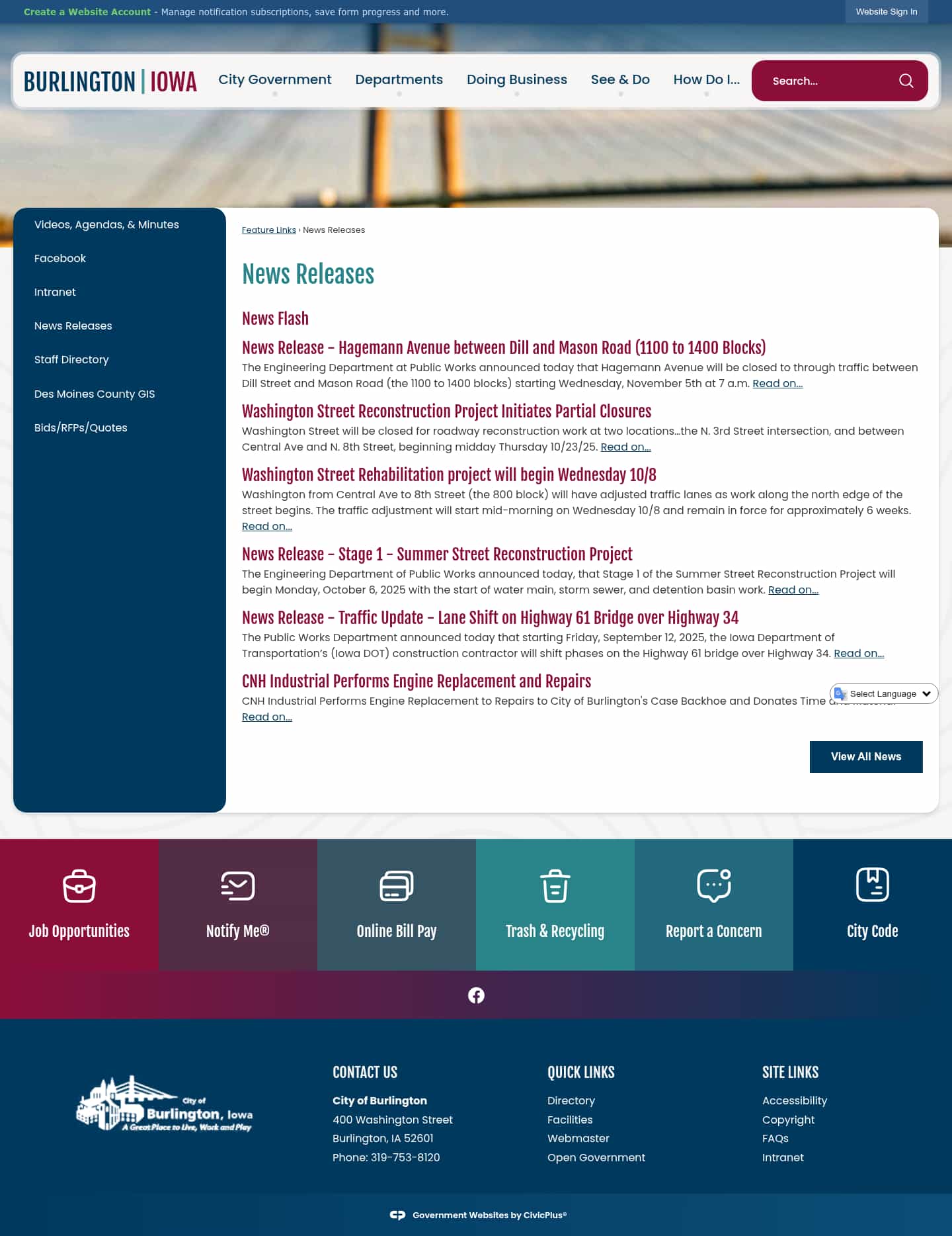 Latest website image capture