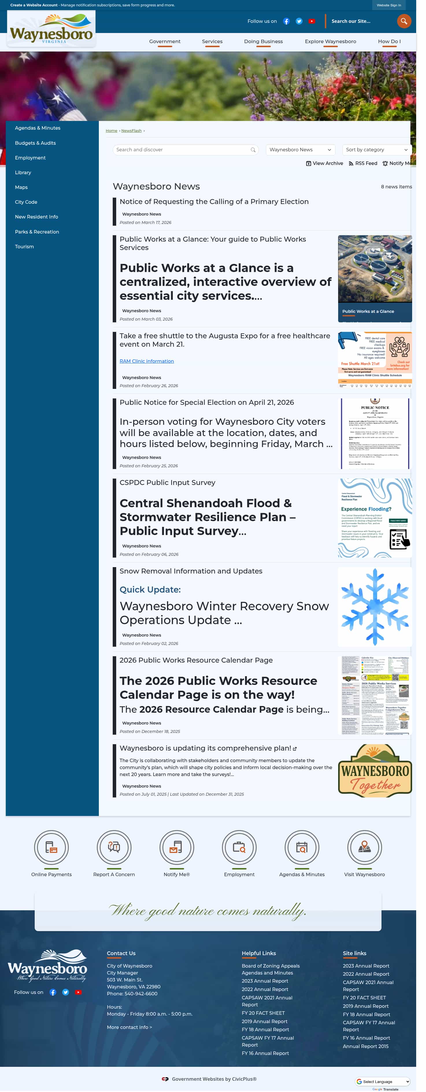 Latest website image capture