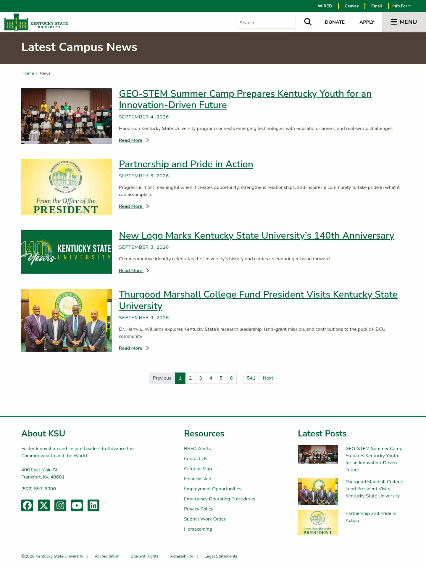 Latest website image capture