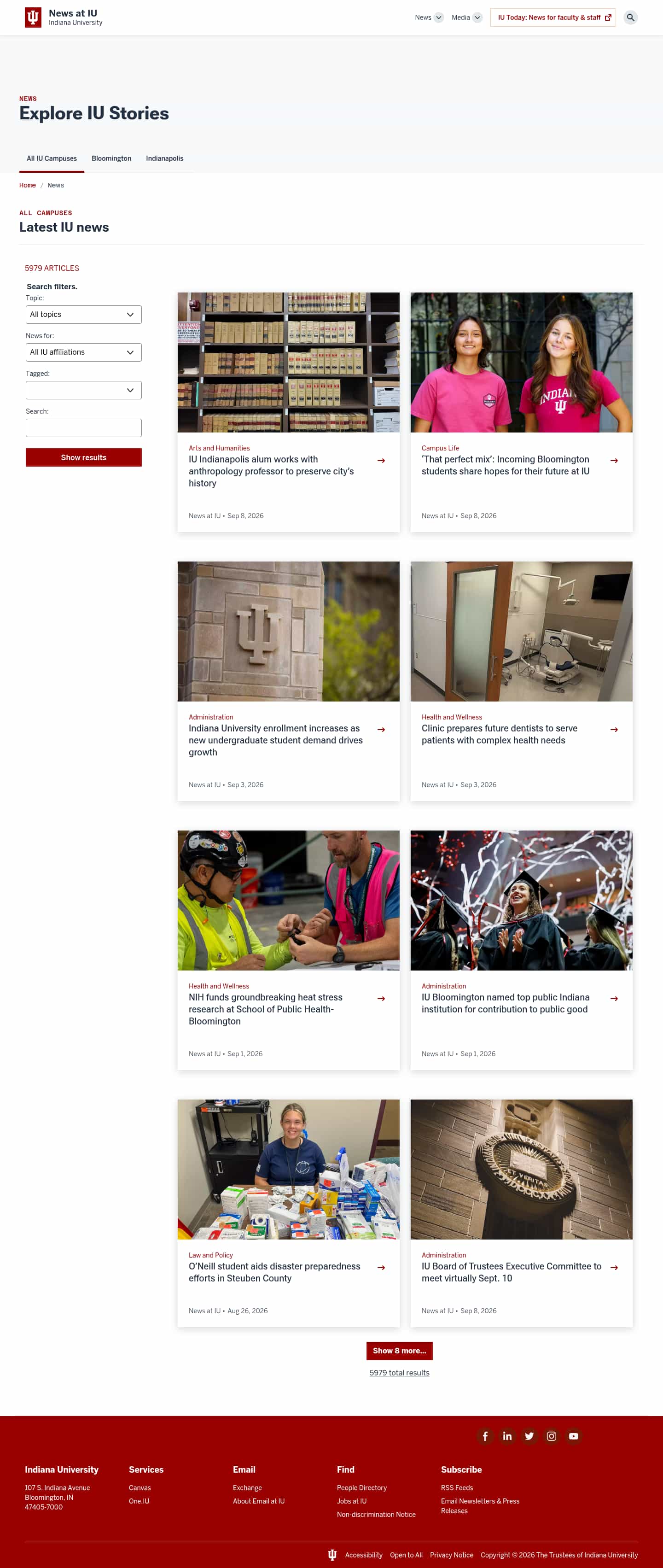 Latest website image capture