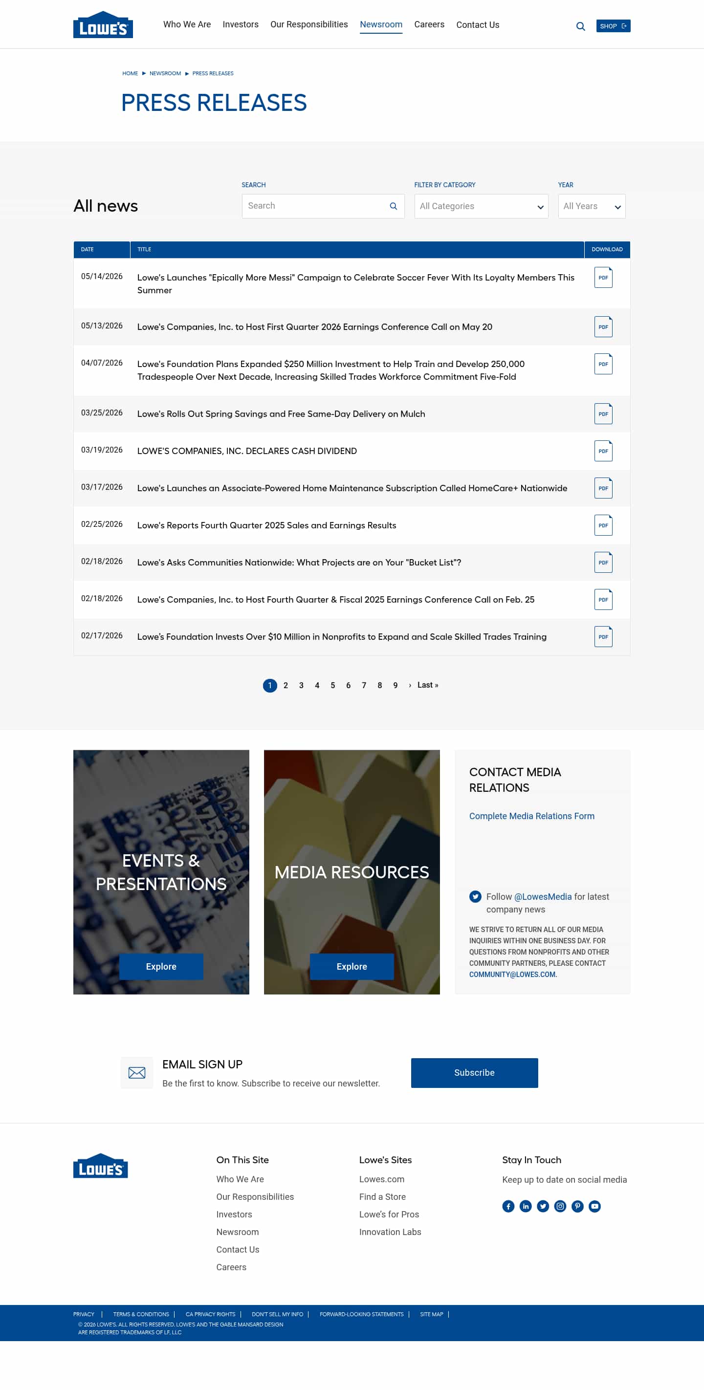 Latest website image capture