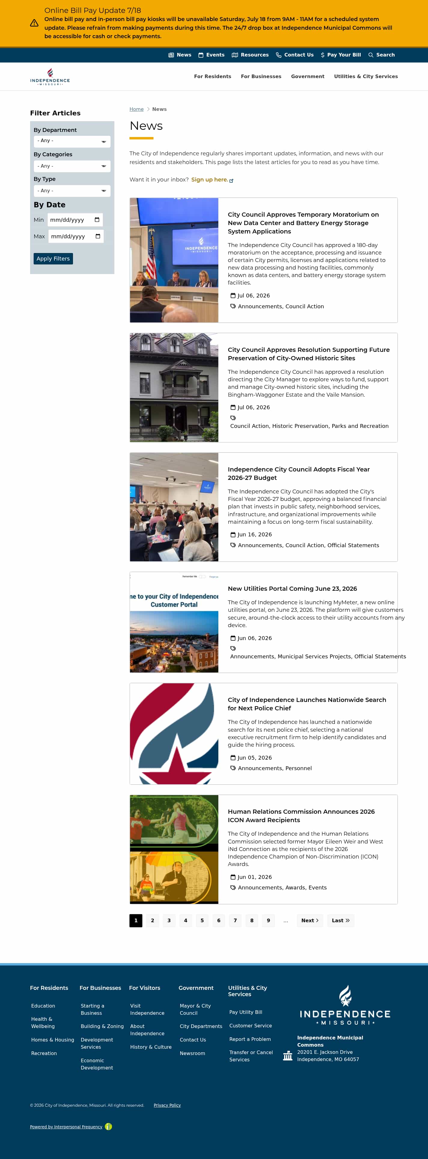 Latest website image capture