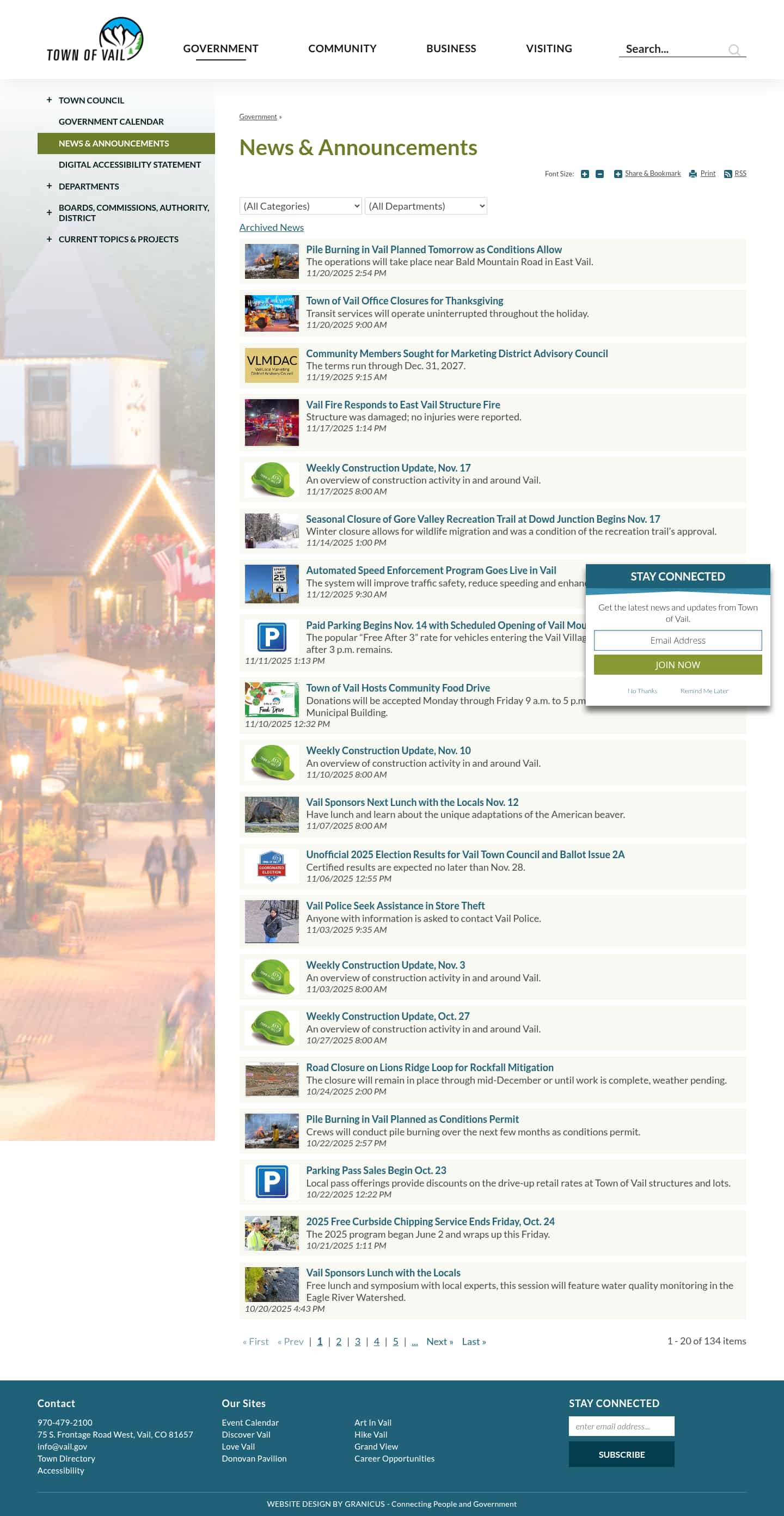 Latest website image capture