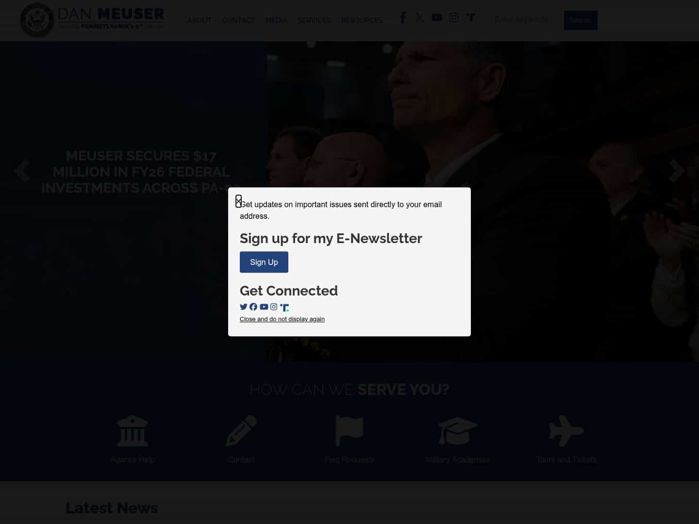 Latest website image capture