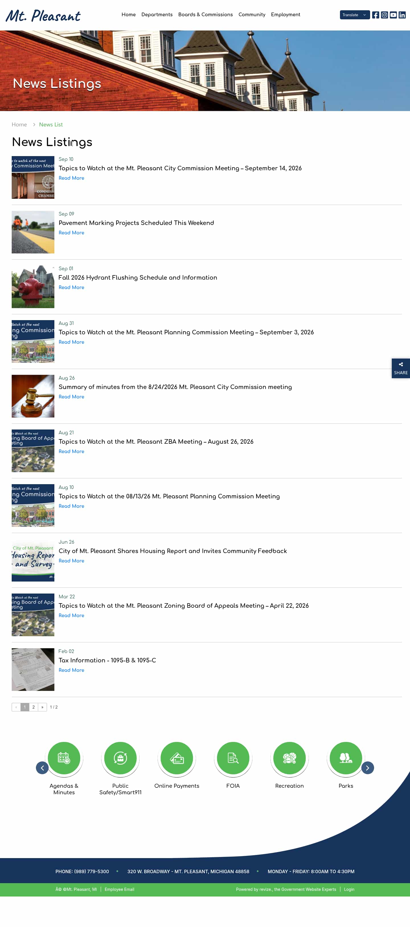 Latest website image capture