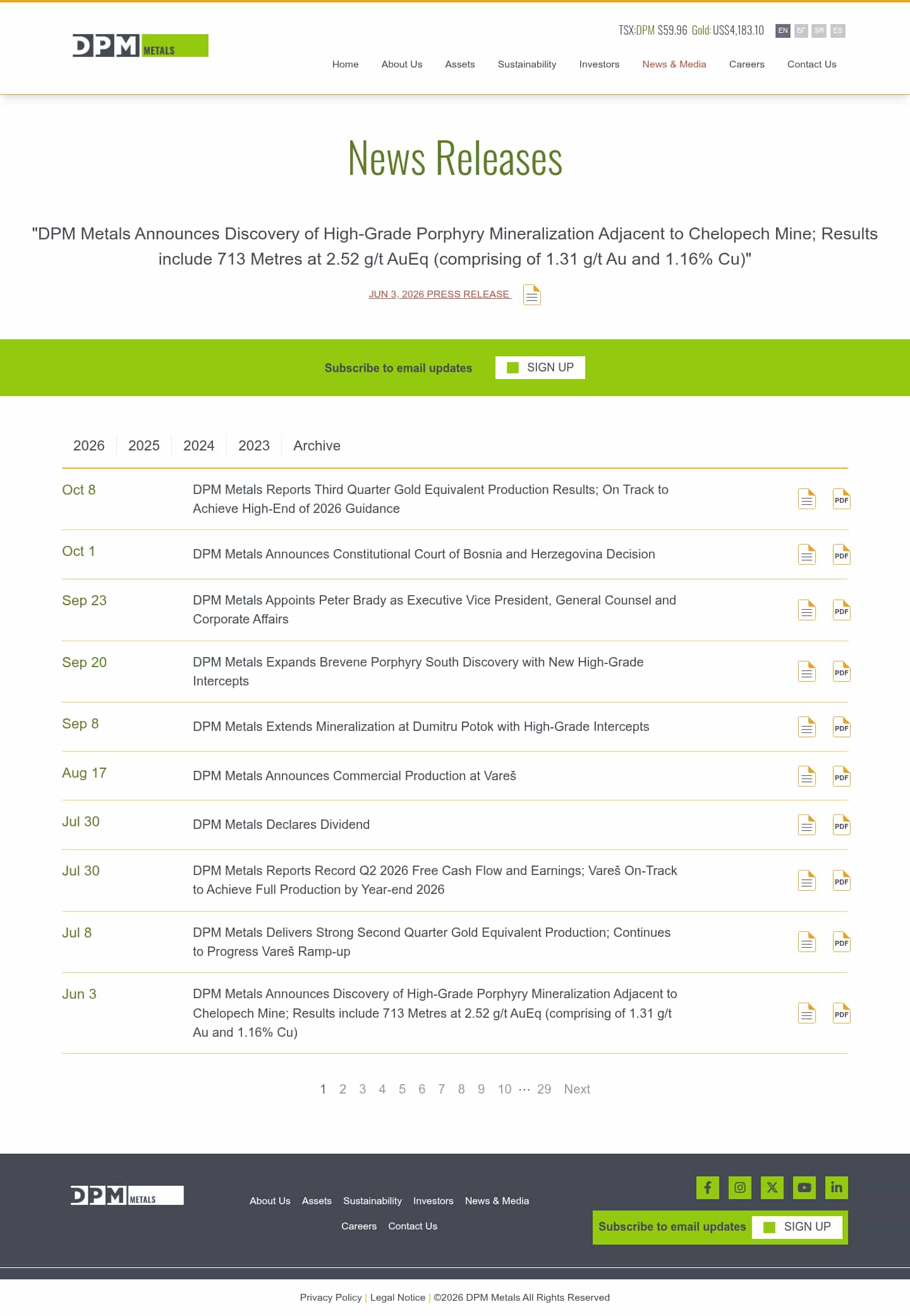 Latest website image capture