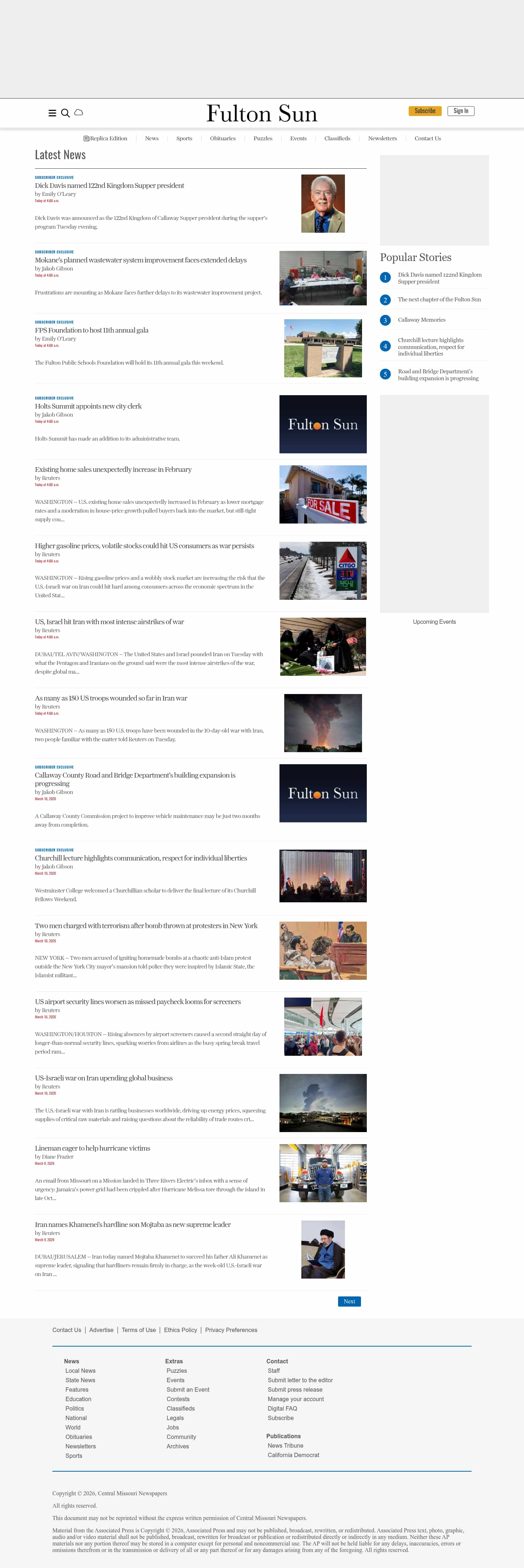 Latest website image capture