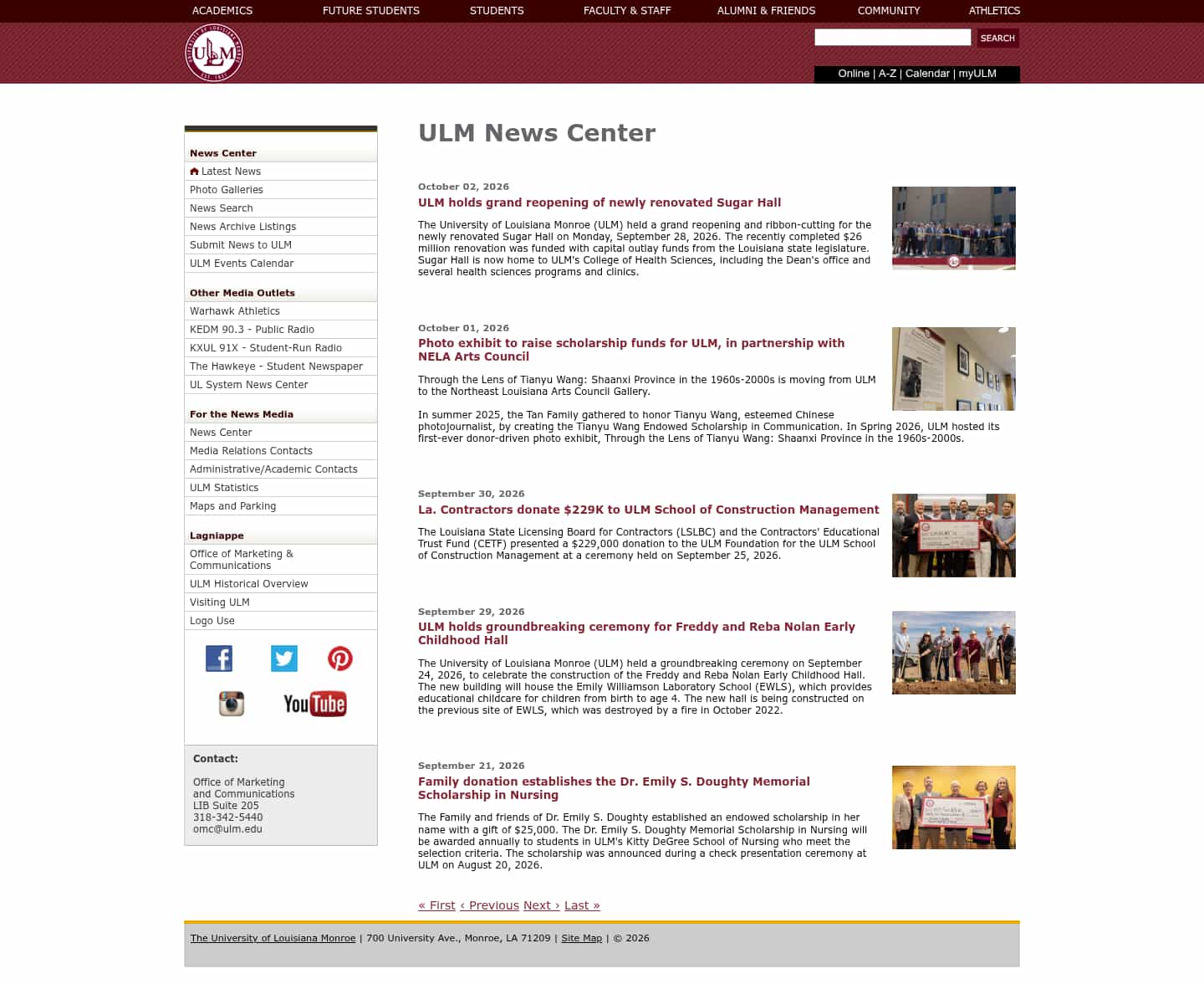 Latest website image capture