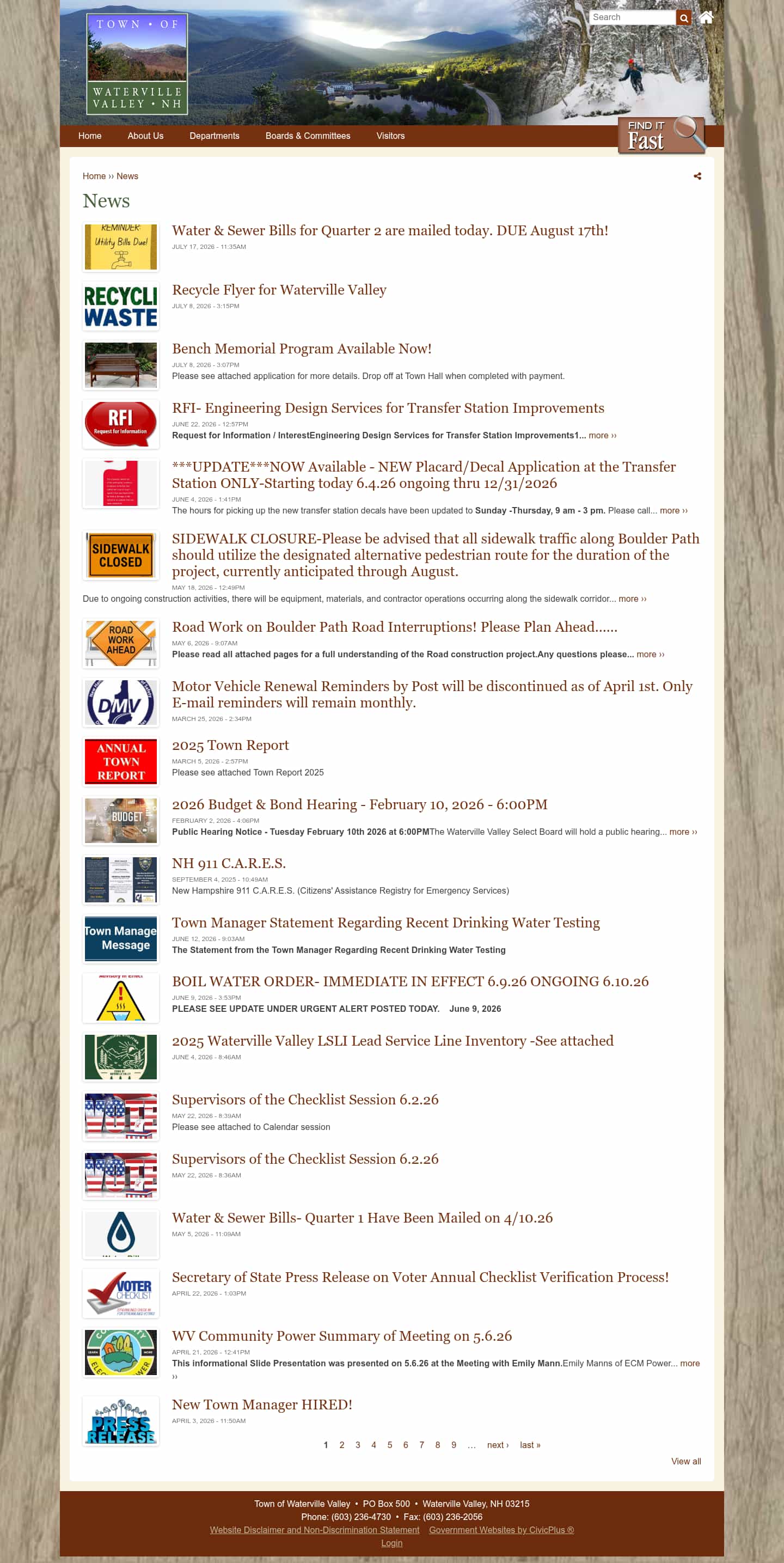 Latest website image capture