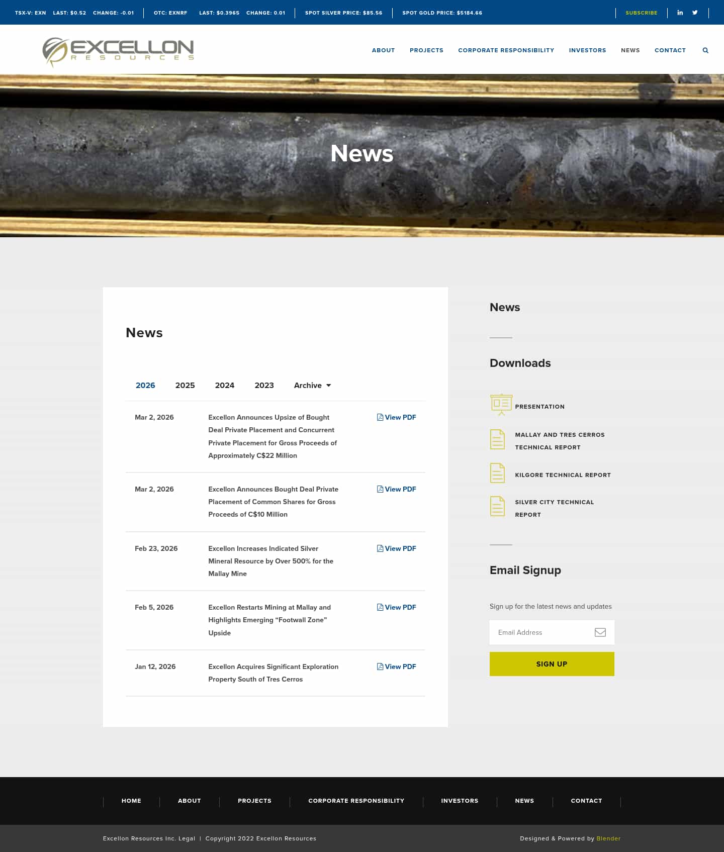 Latest website image capture