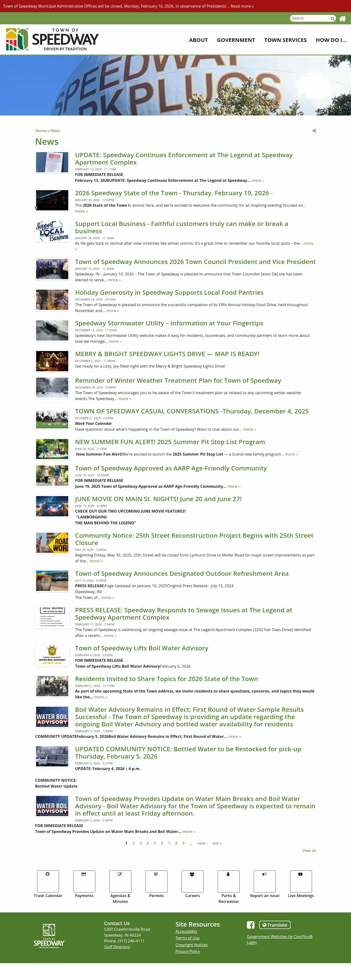 Latest website image capture