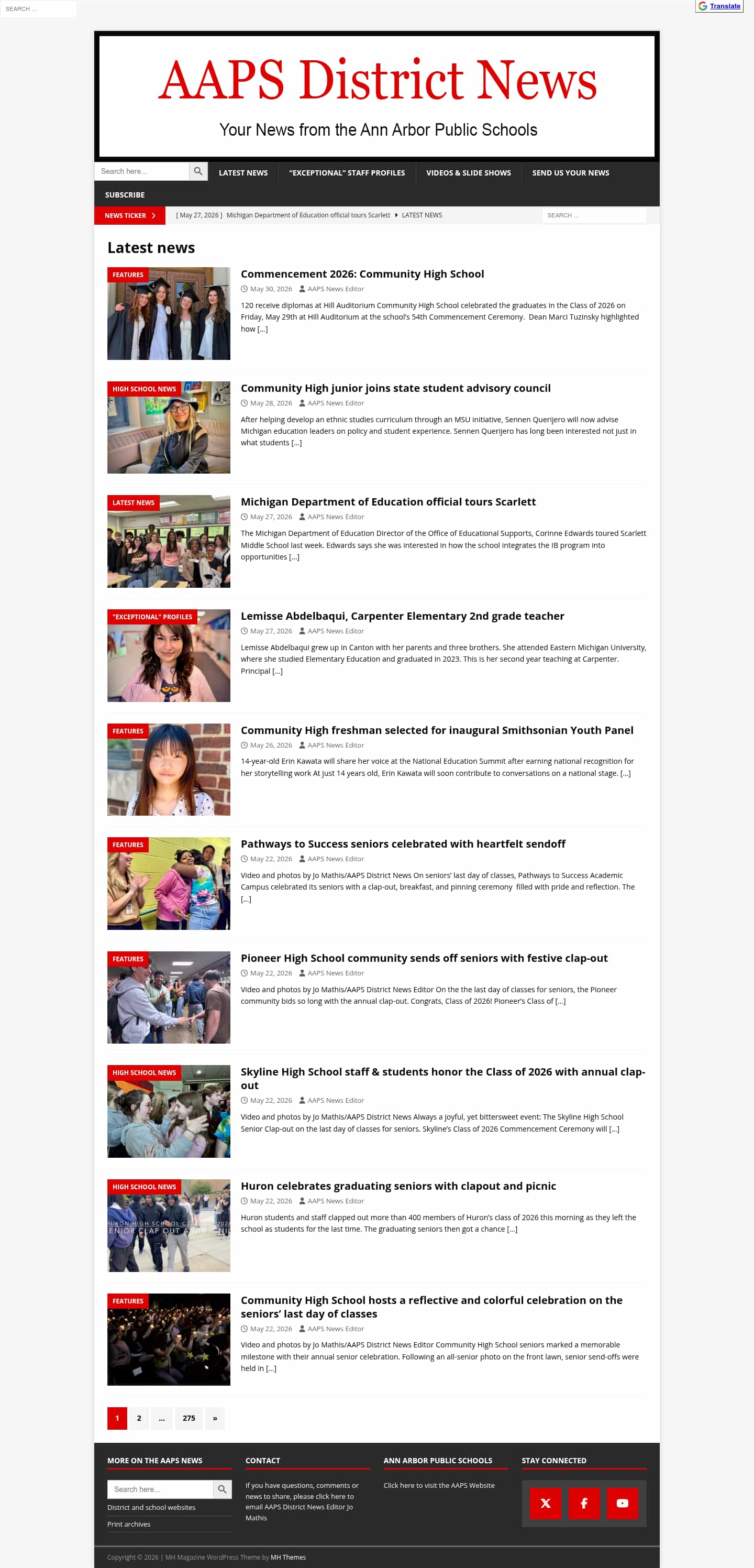 Latest website image capture