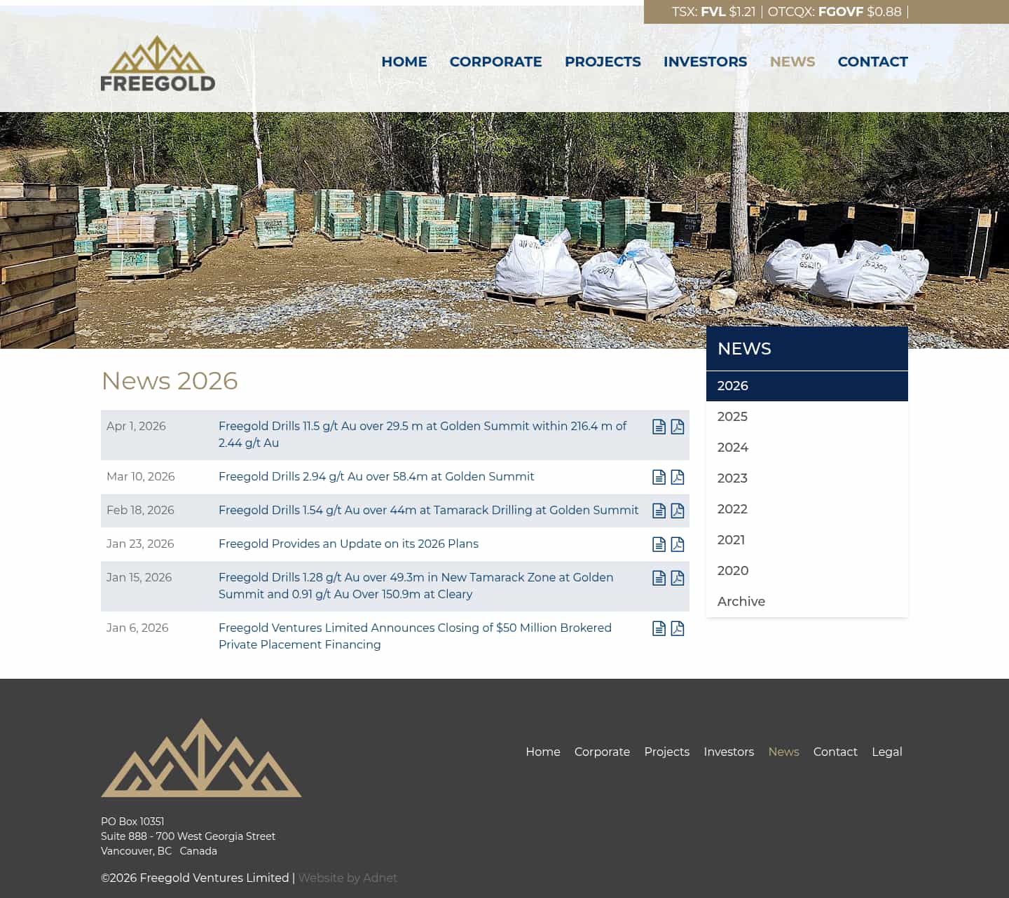 Latest website image capture