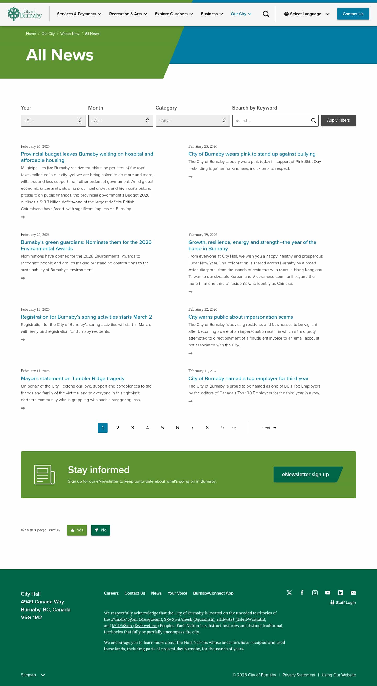 Latest website image capture