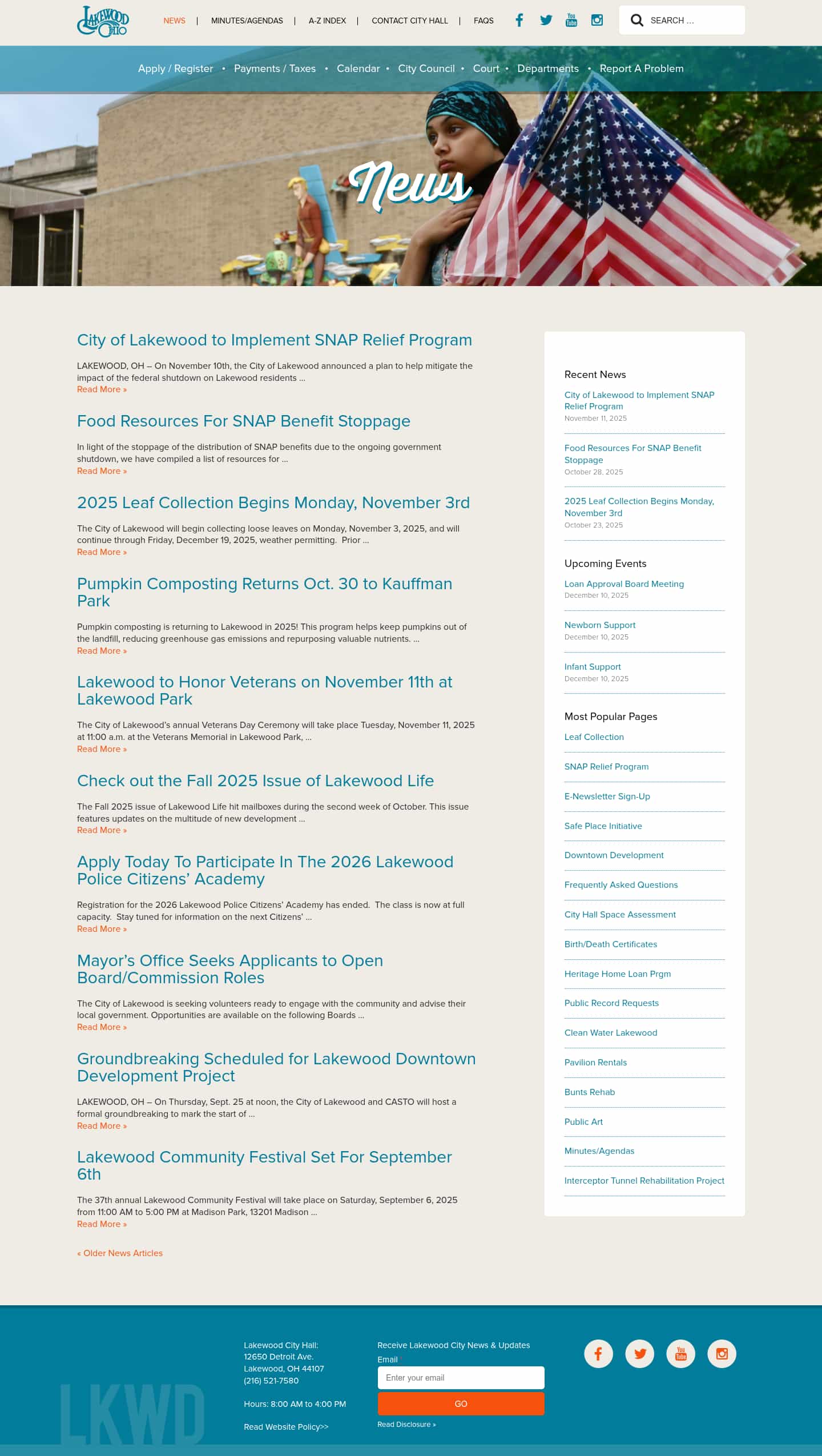 Latest website image capture