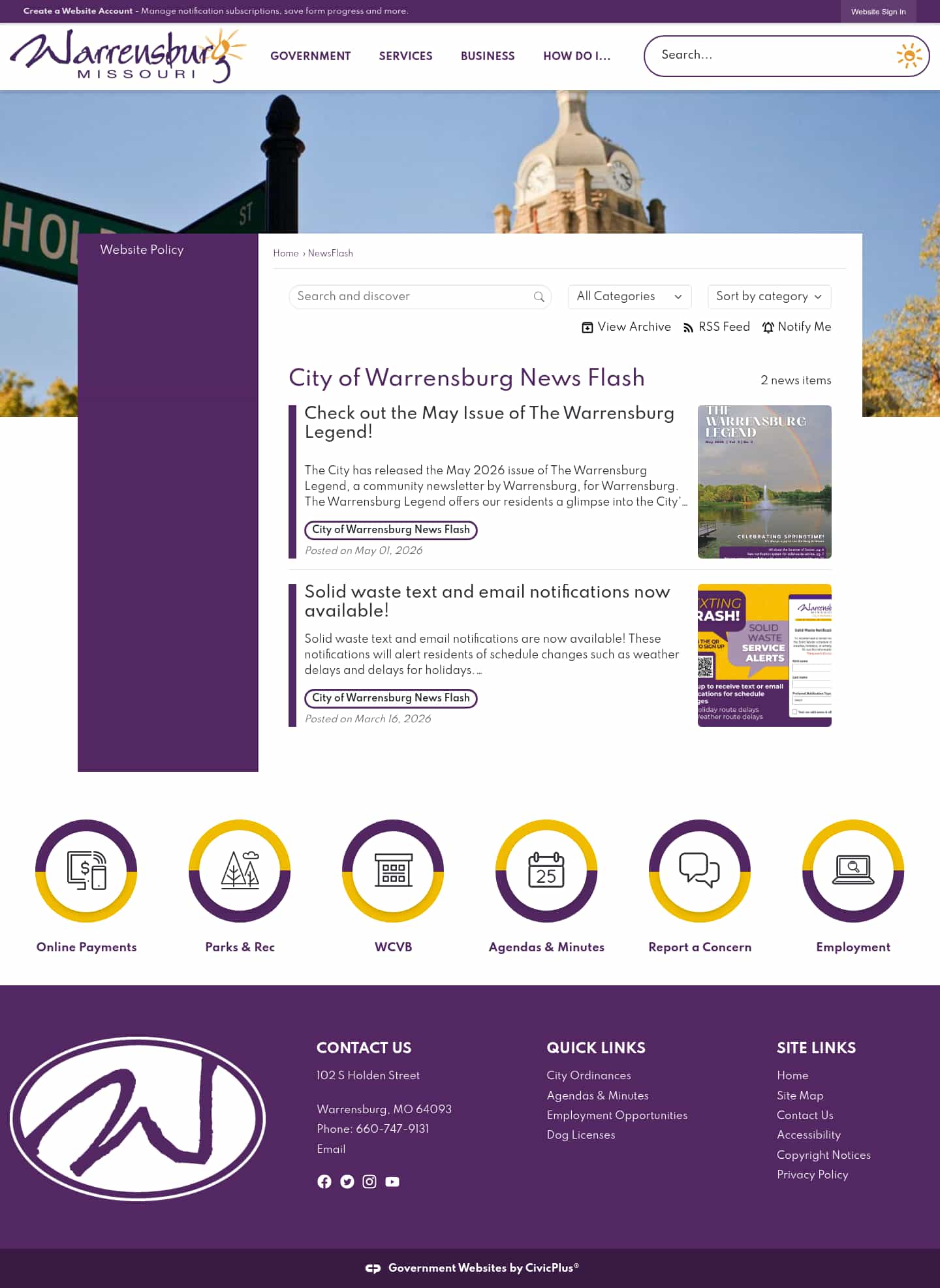 Latest website image capture