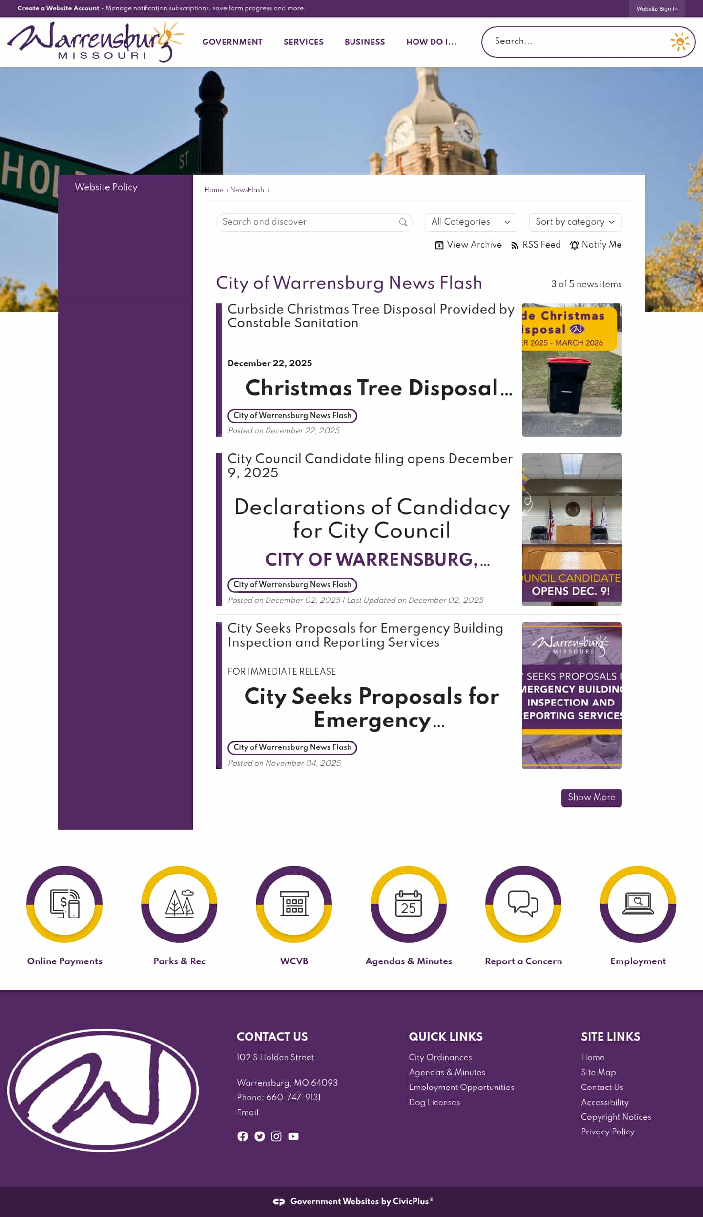 Latest website image capture