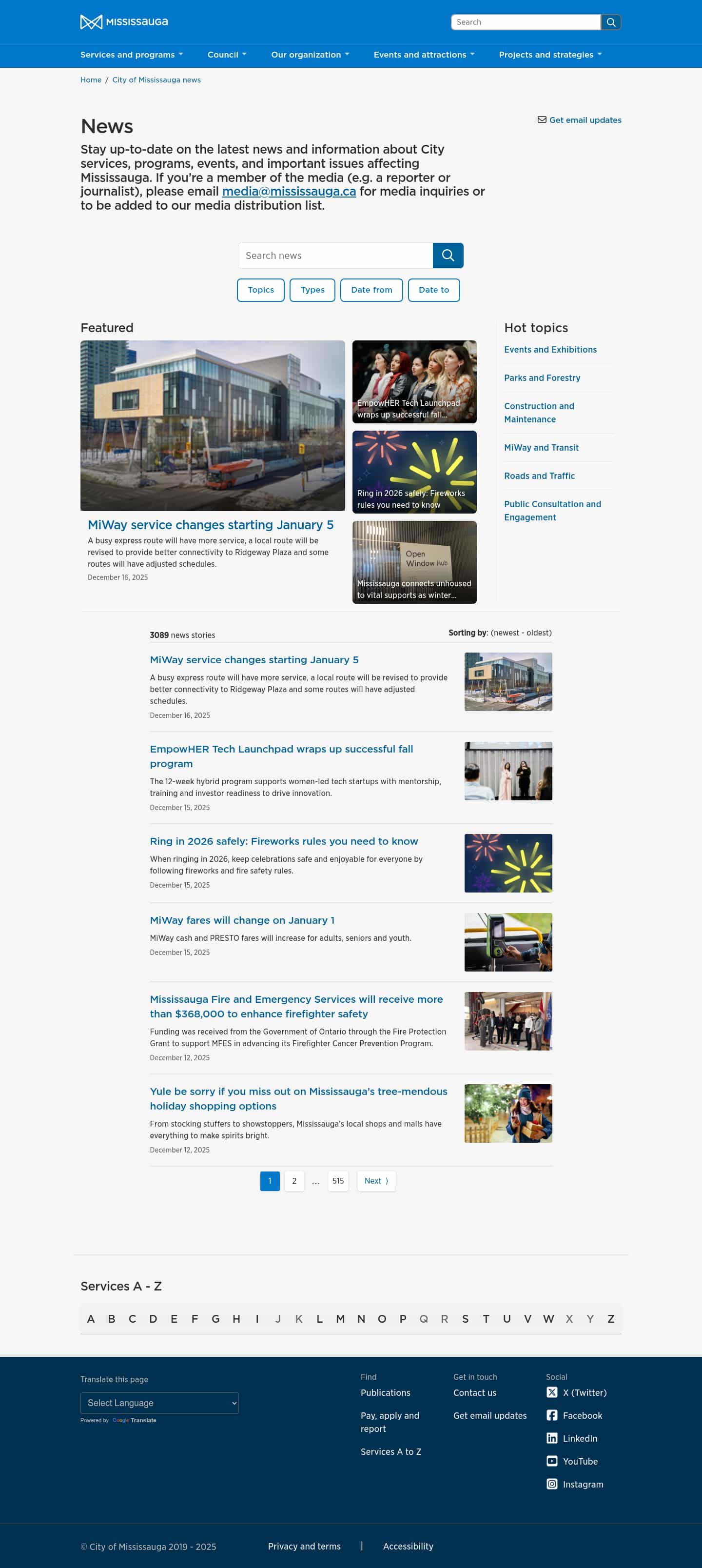 Latest website image capture