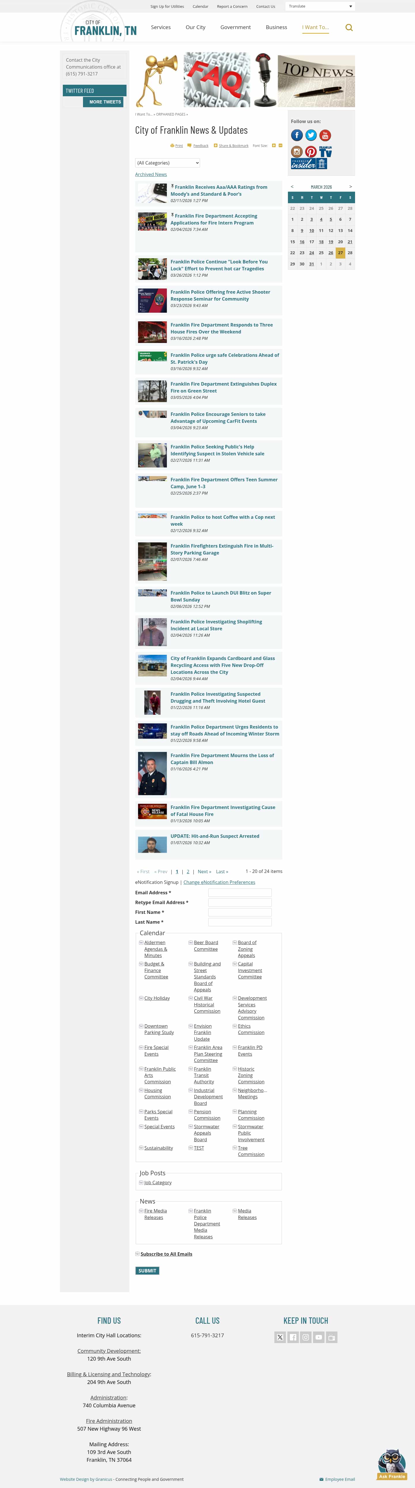 Latest website image capture