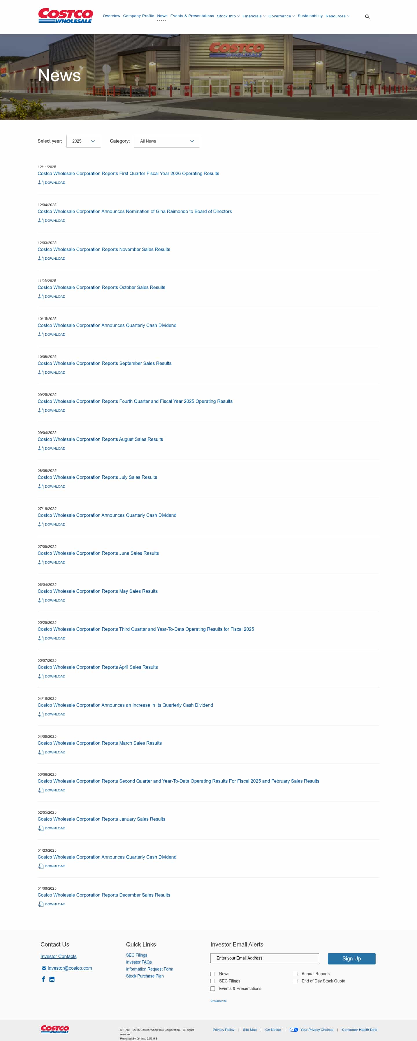 Latest website image capture