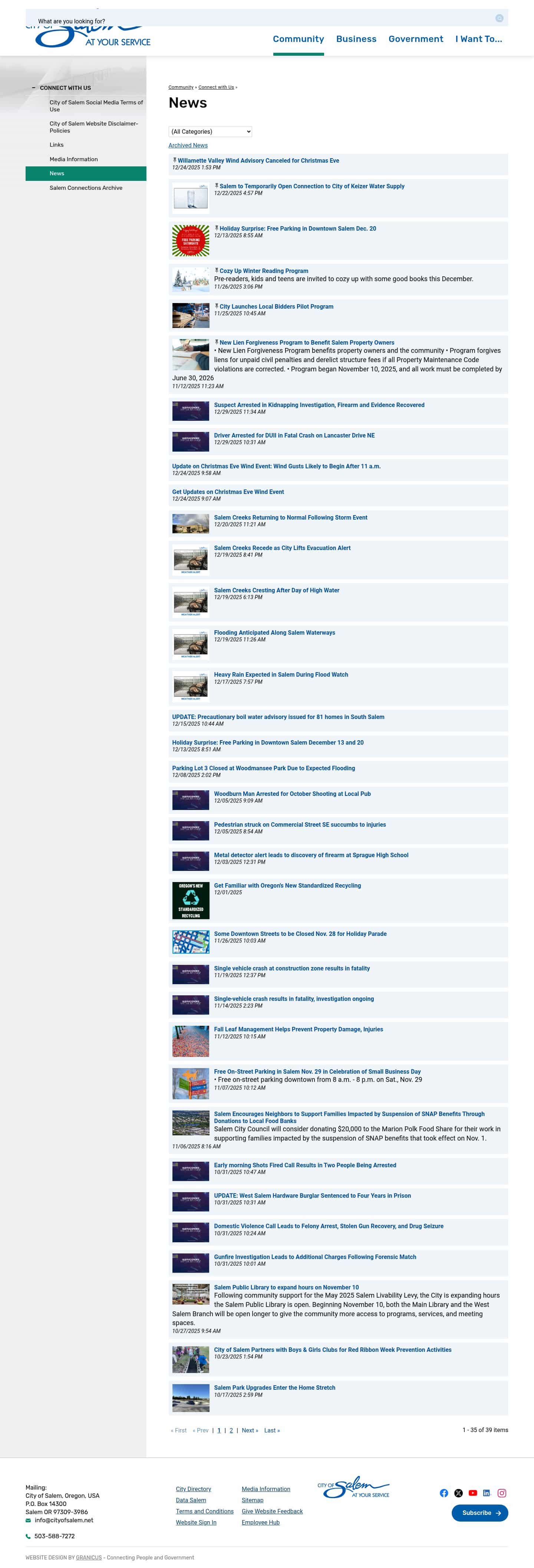 Latest website image capture