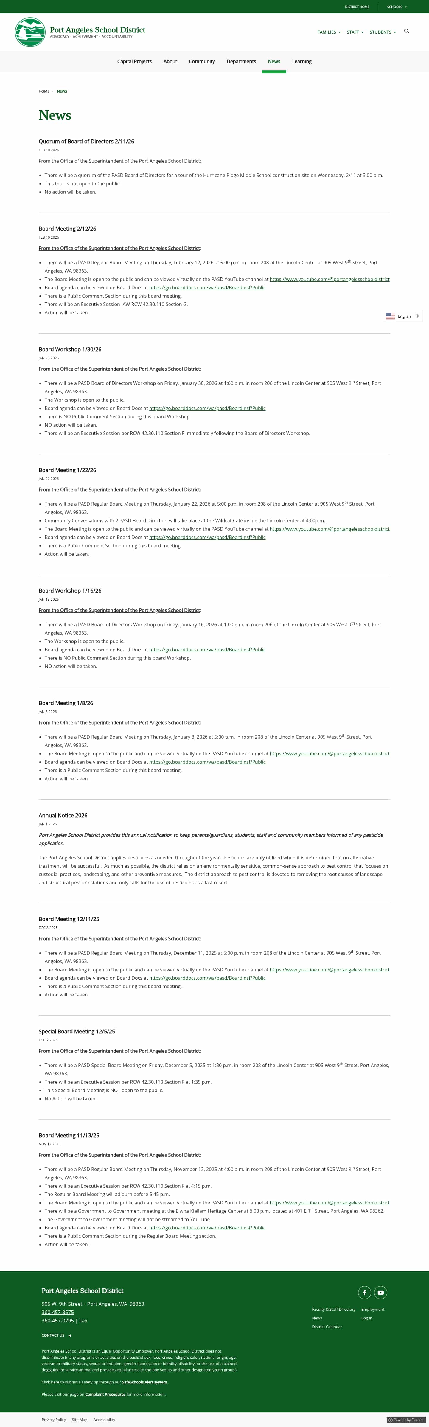 Latest website image capture