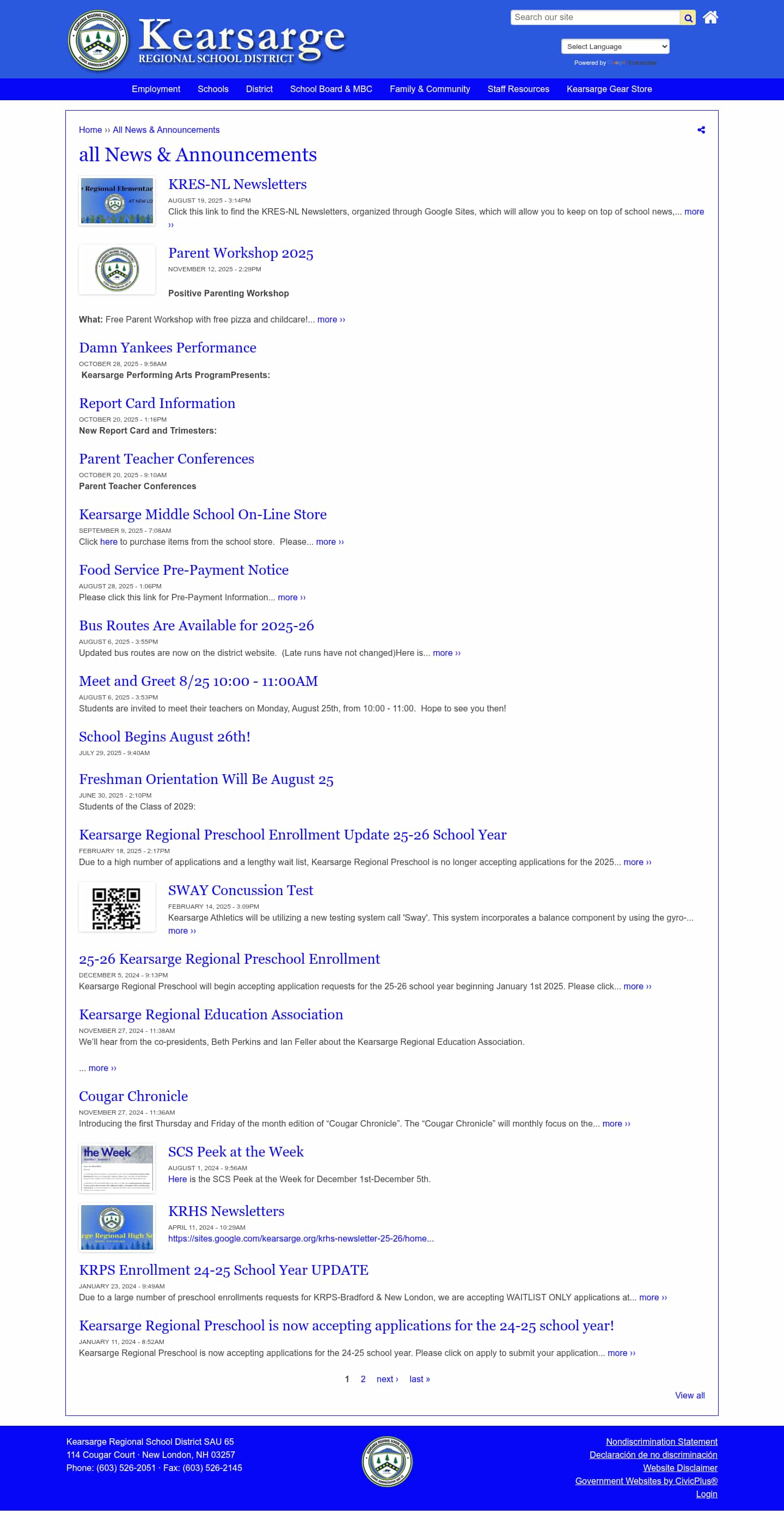 Latest website image capture