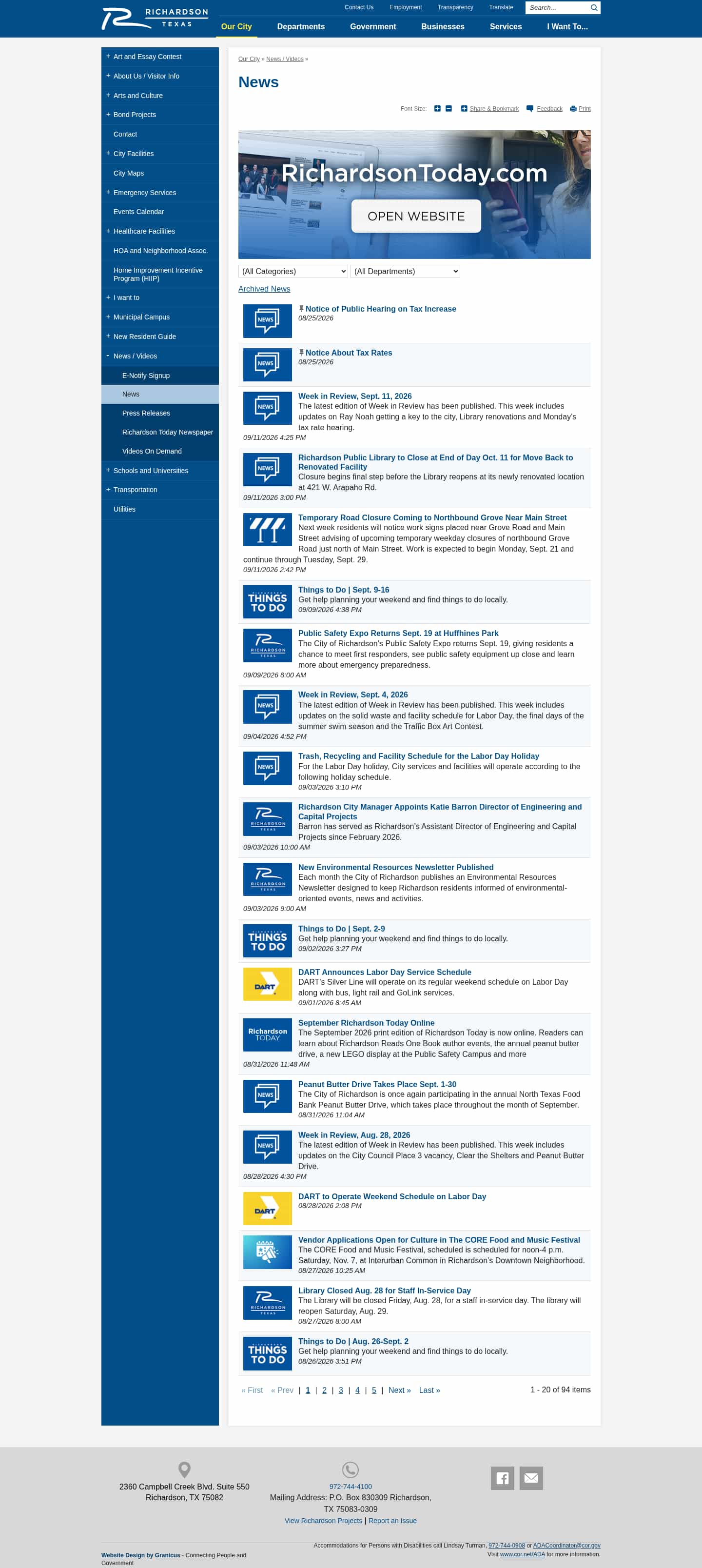 Latest website image capture