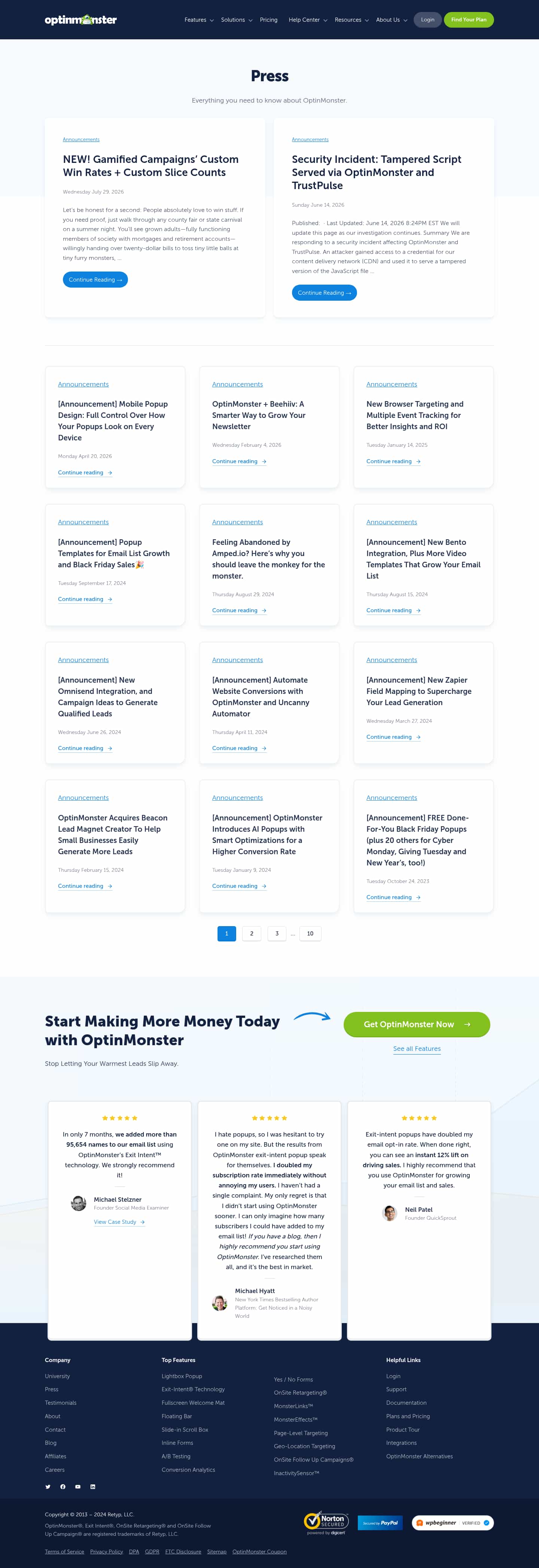 Latest website image capture