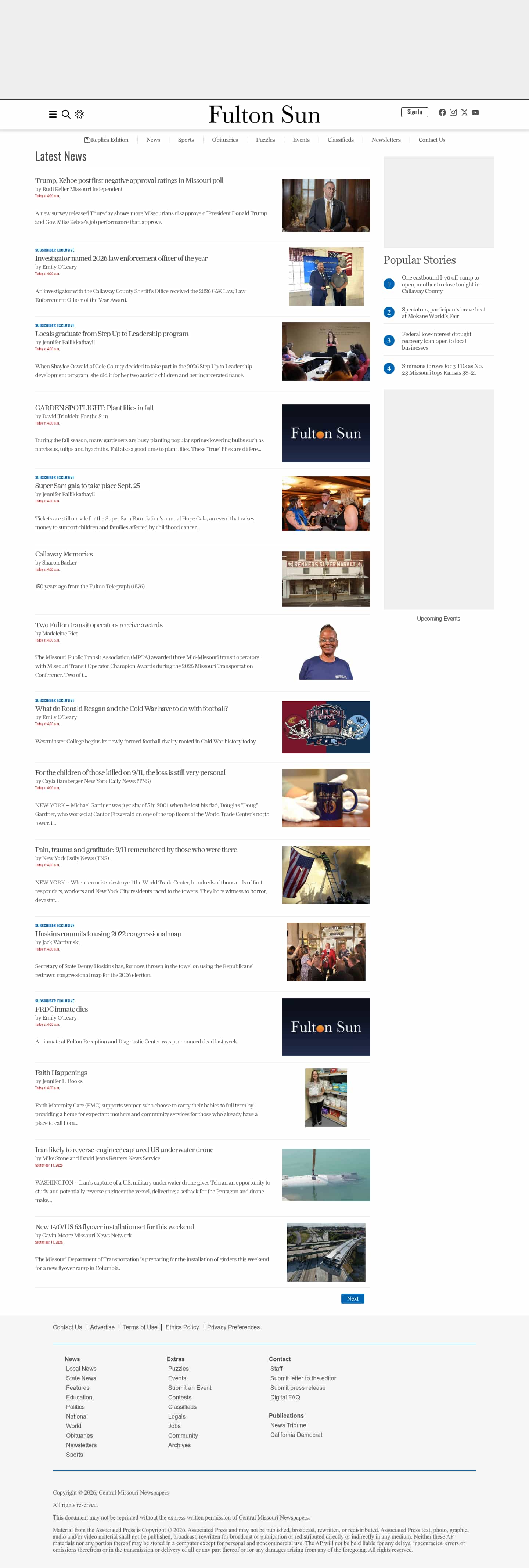Latest website image capture